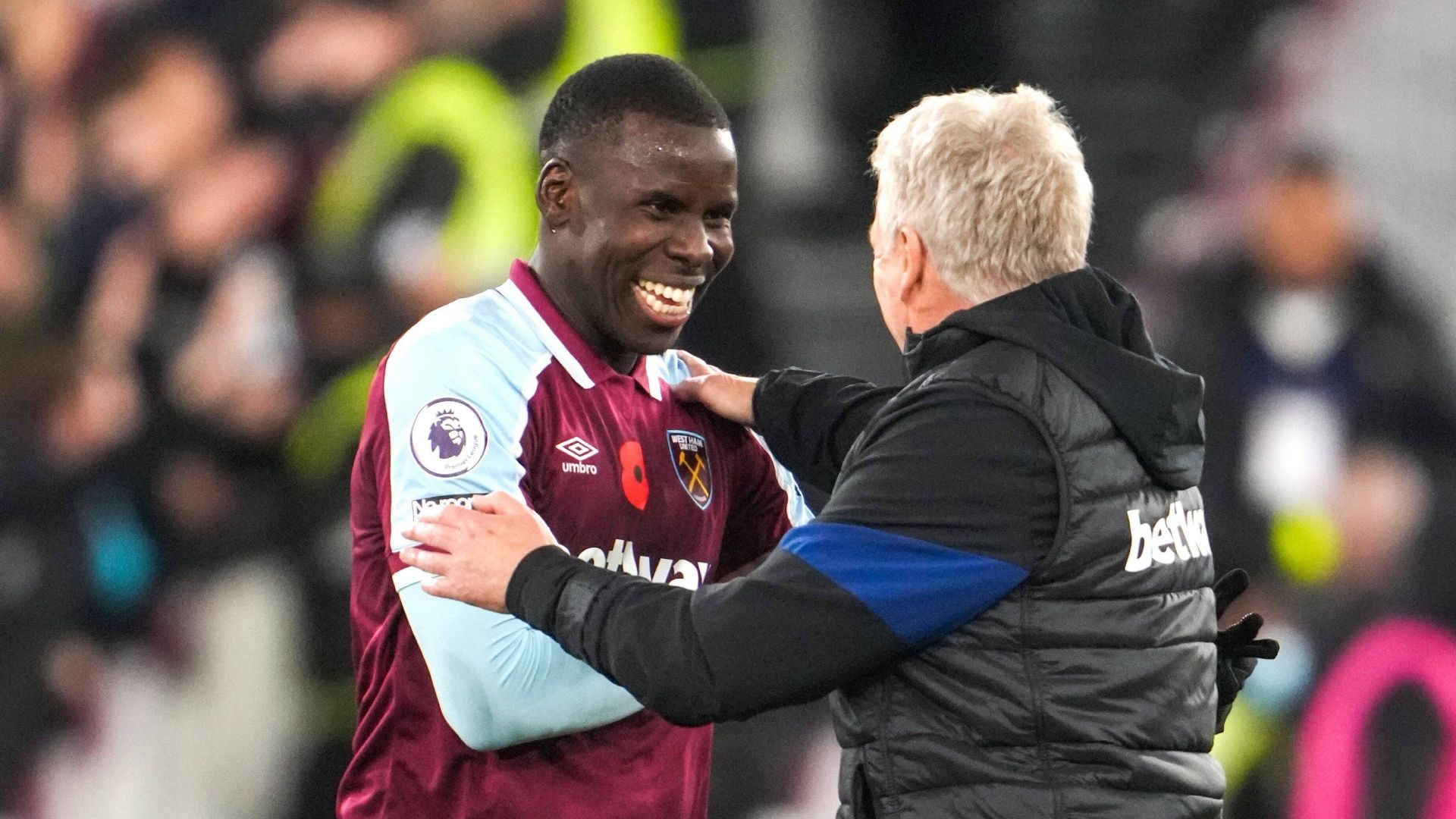 GER ONLY David Moyes Kurt Zouma