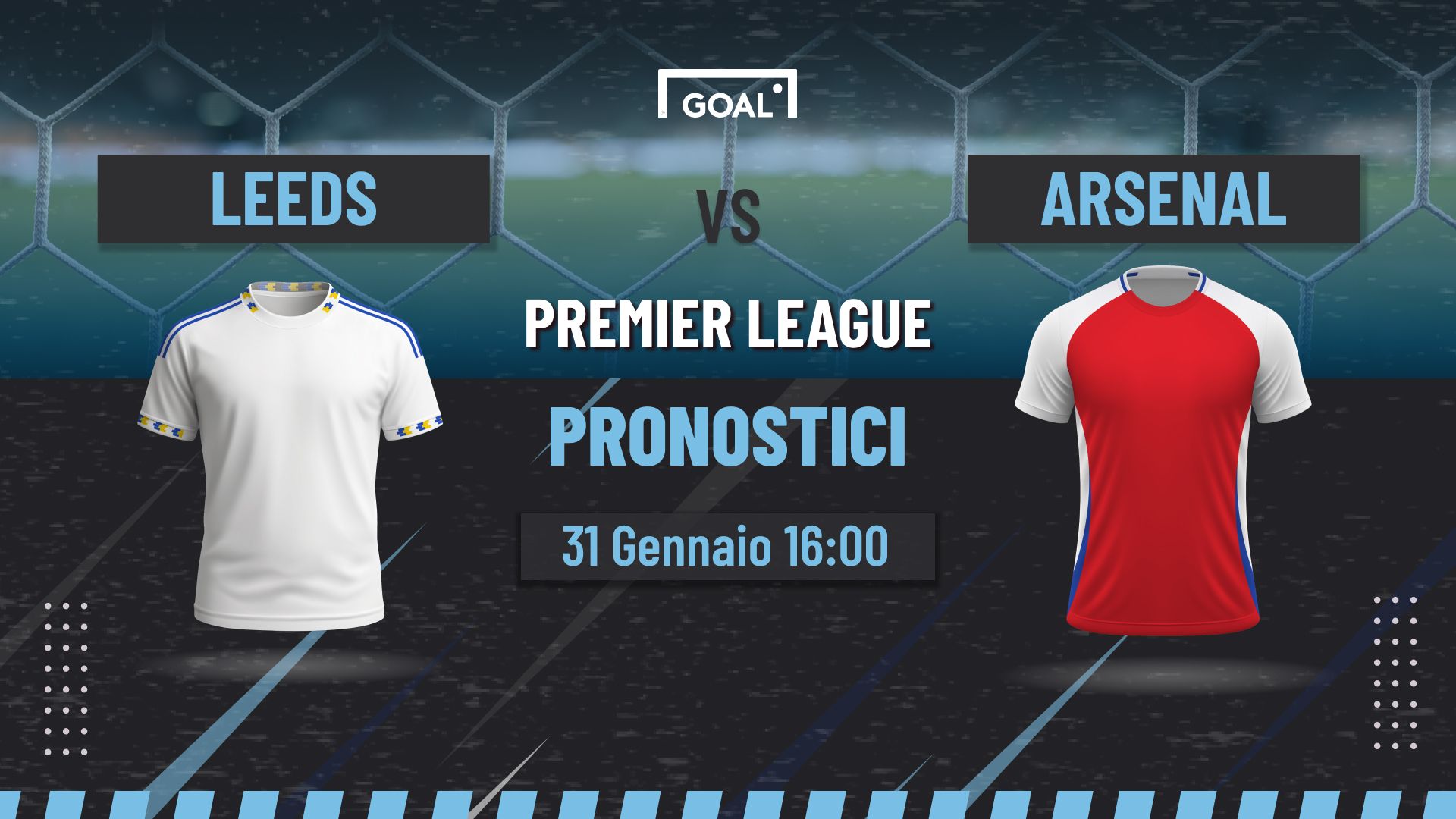 Pronostici Leeds - Arsenal