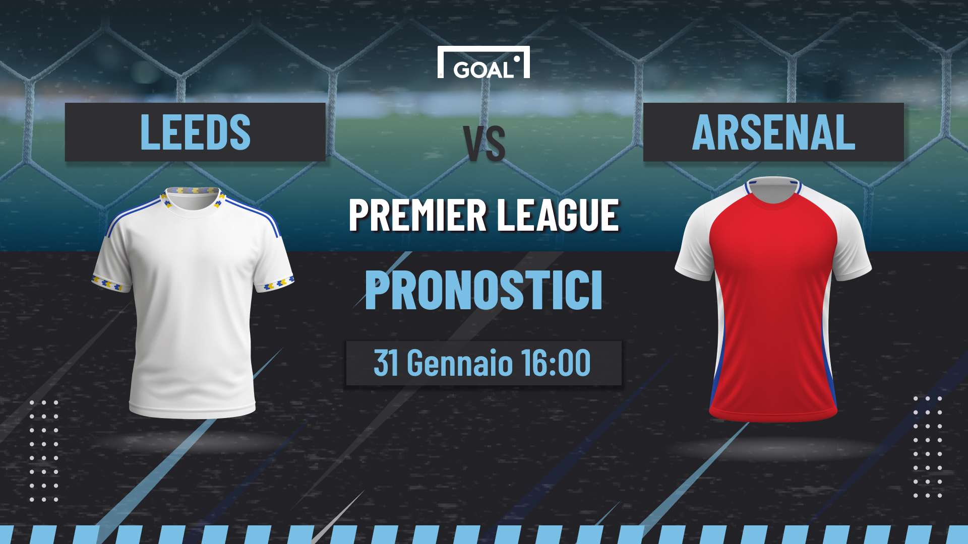 Pronostici Leeds - Arsenal