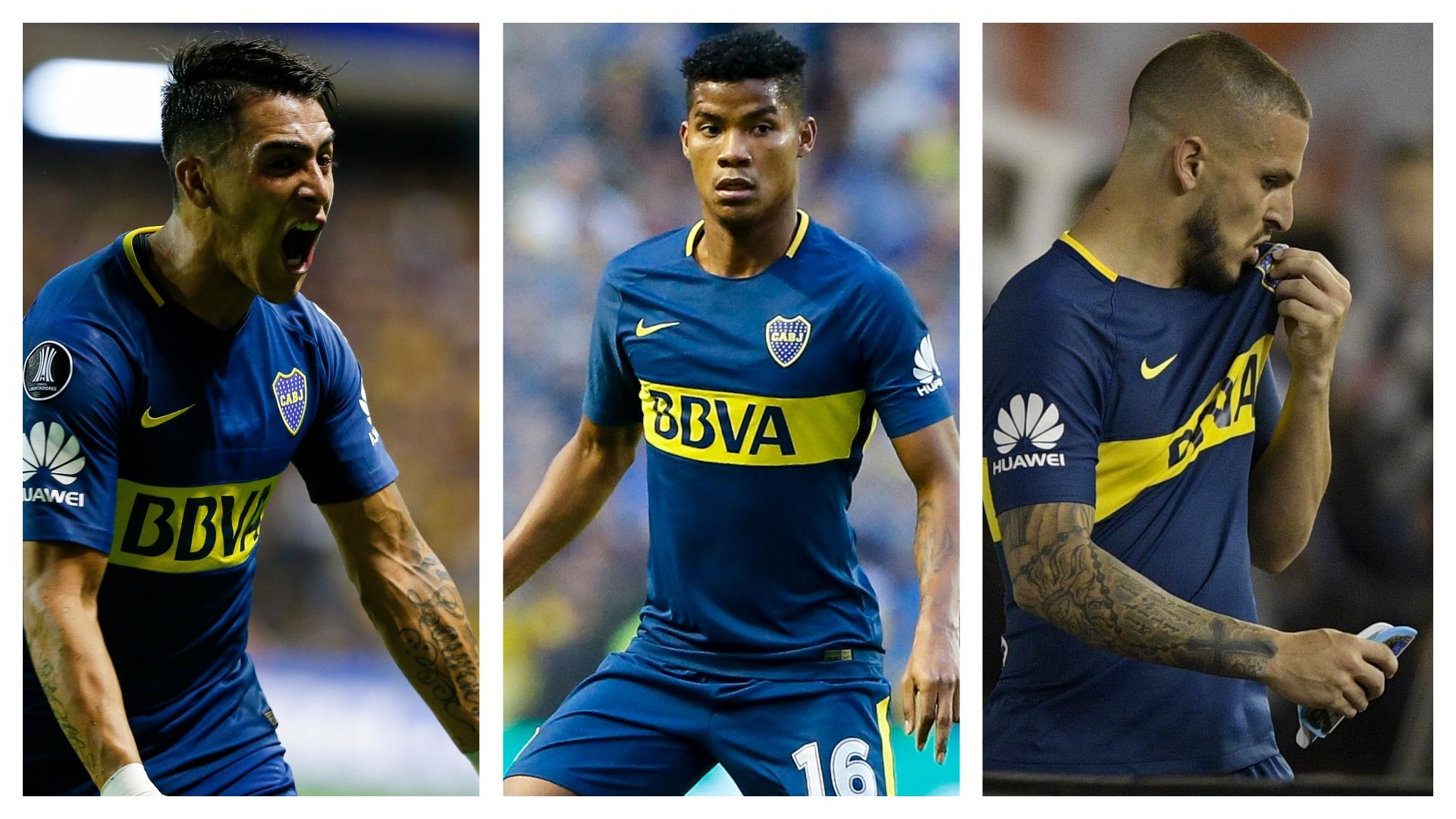 Pavon Barrios Benedetto Boca podio campeon