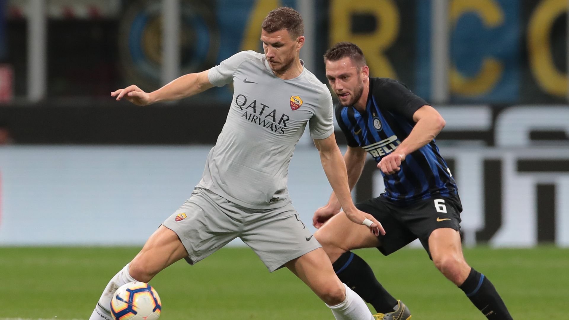 Edin Dzeko Inter Roma Serie A