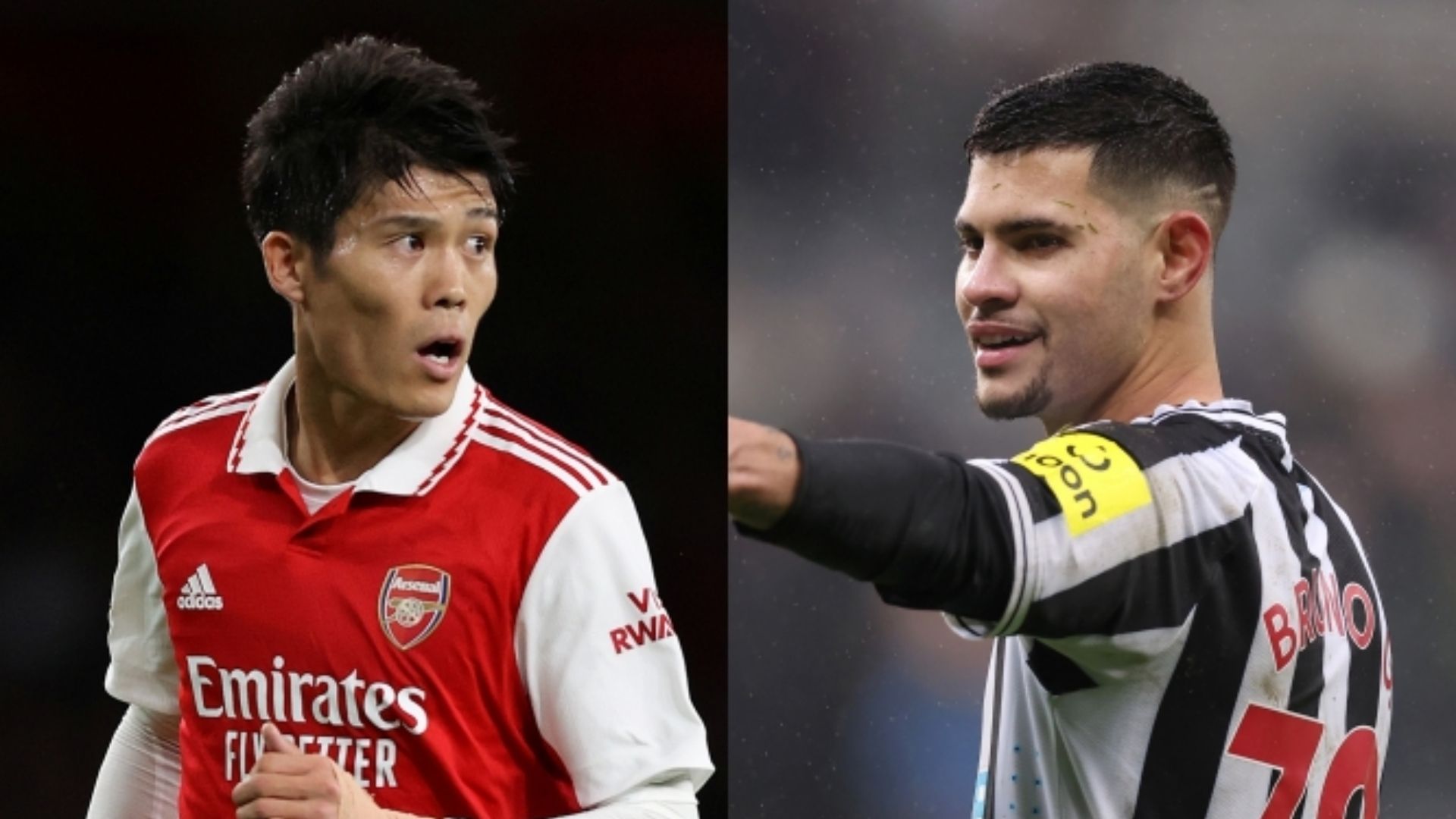 Takehiro Tomiyasu Arsenal Bruno Guimaraes Newcastle