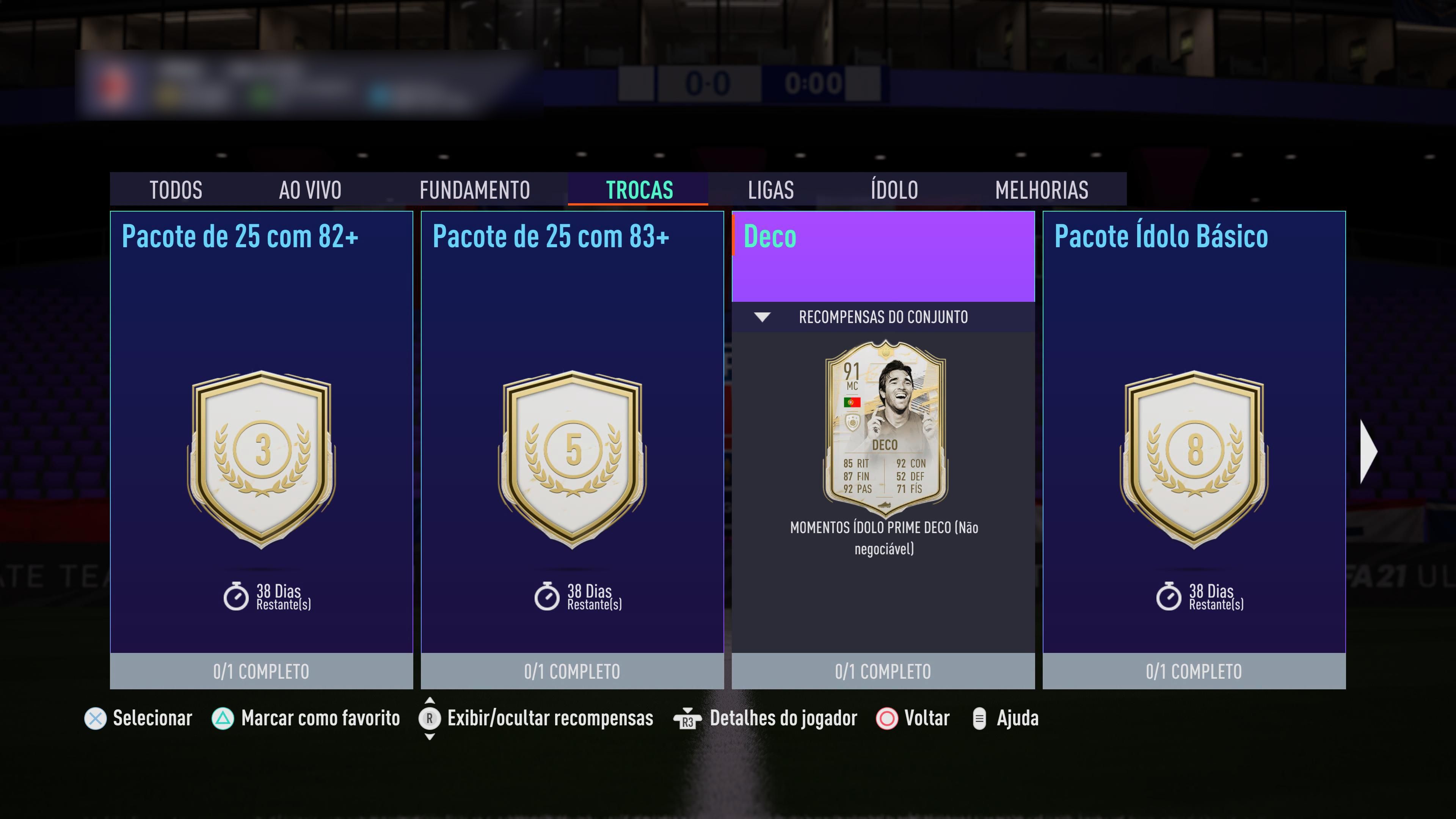 1 Troca de Ídolos FIFA 21