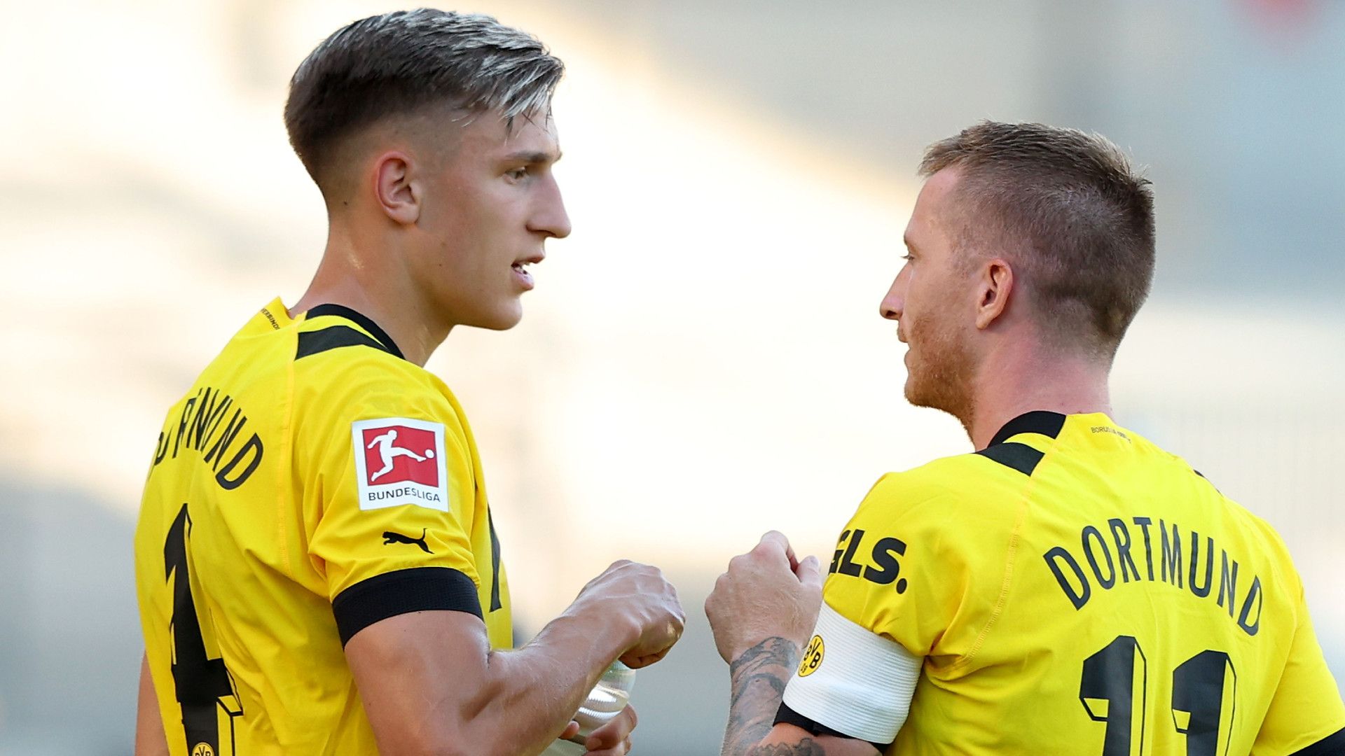 NICO SCHLOTTERBECK MARCO REUS BORUSSIA DORTMUND