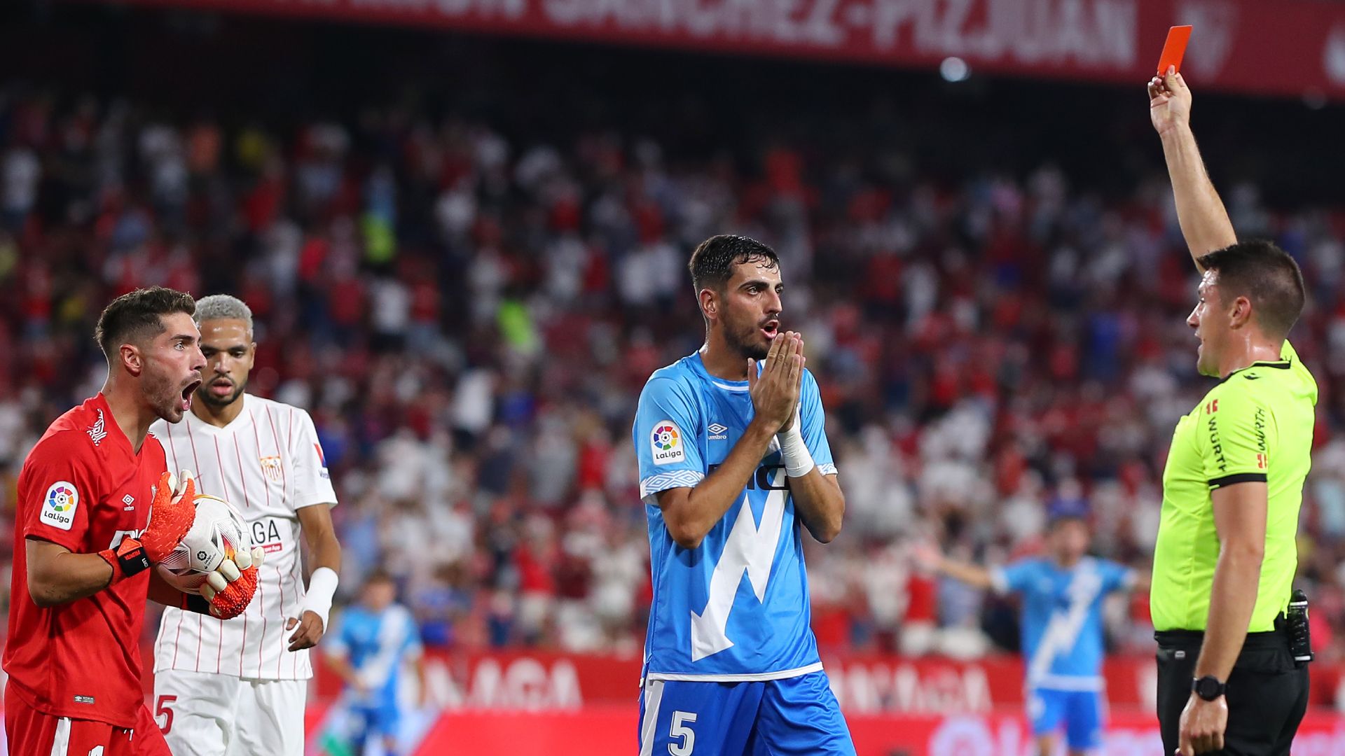 Luca Zidane expulsion Séville Rayo Vallecano