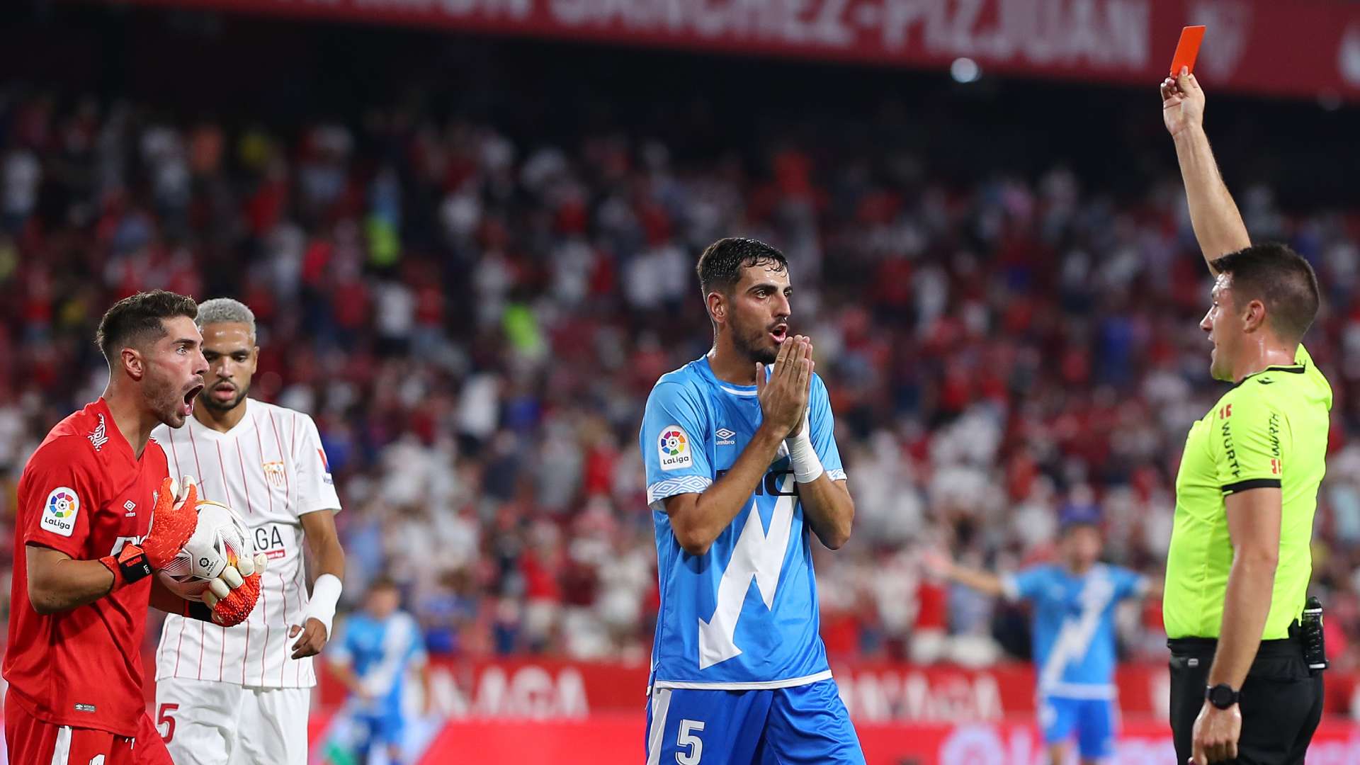 Luca Zidane expulsion Séville Rayo Vallecano