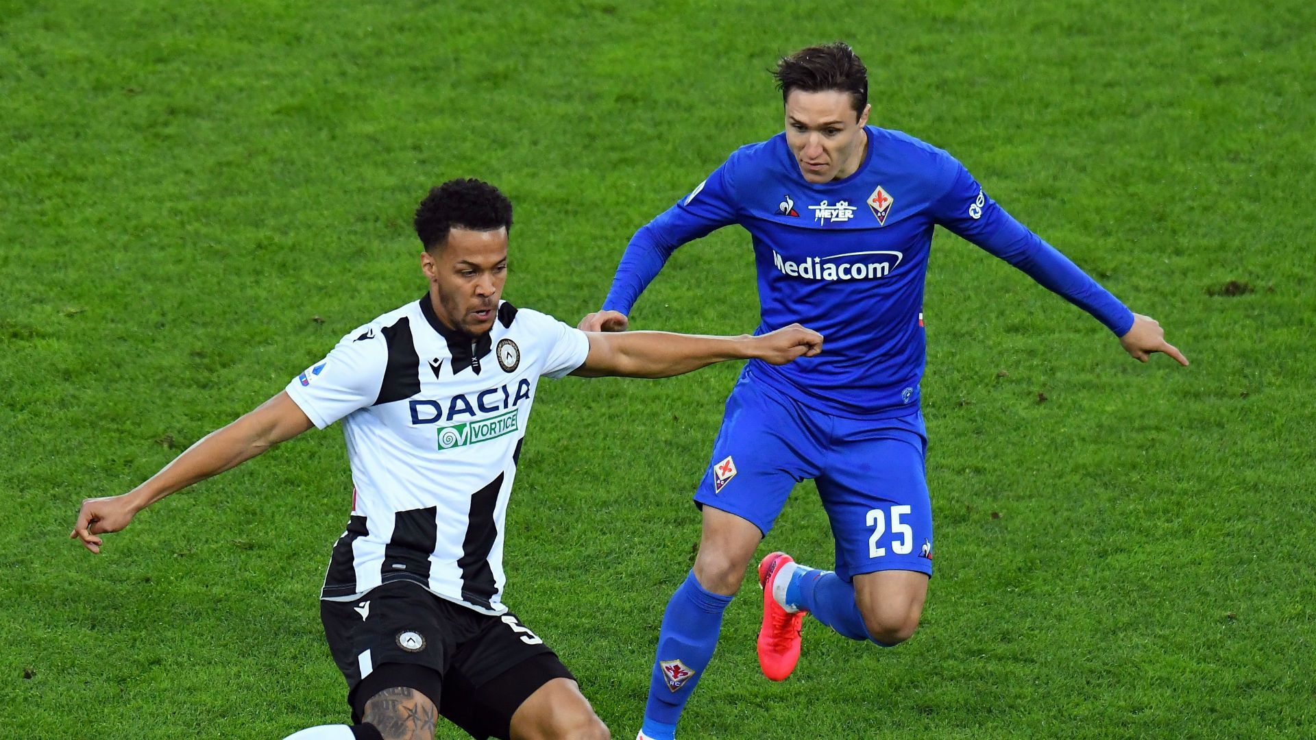 William Ekong Federico Chiesa Udinese Fiorentina