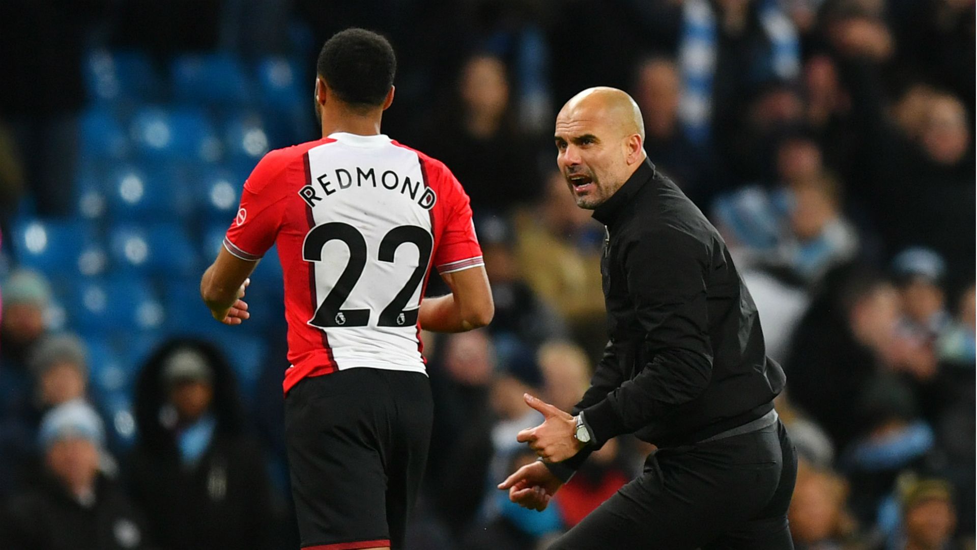 Pep Guardiola Nathan Redmond Manchester City Southampton