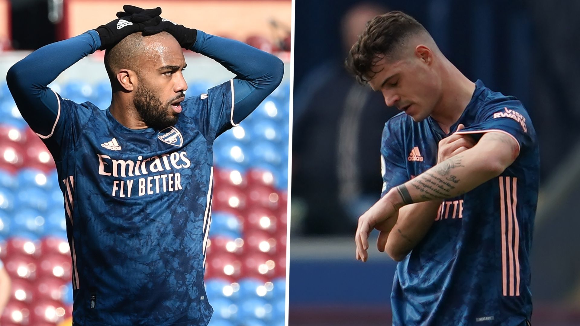 Alexandre Lacazette Granit Xhaka Arsenal Burnley Premier League 2020-21 GFX