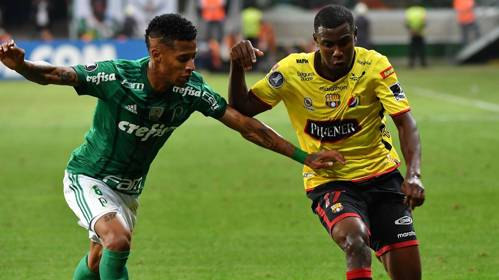Tche Tche Erick Arroyo Palmeiras Barcelona-EQU Libertadores 09082017
