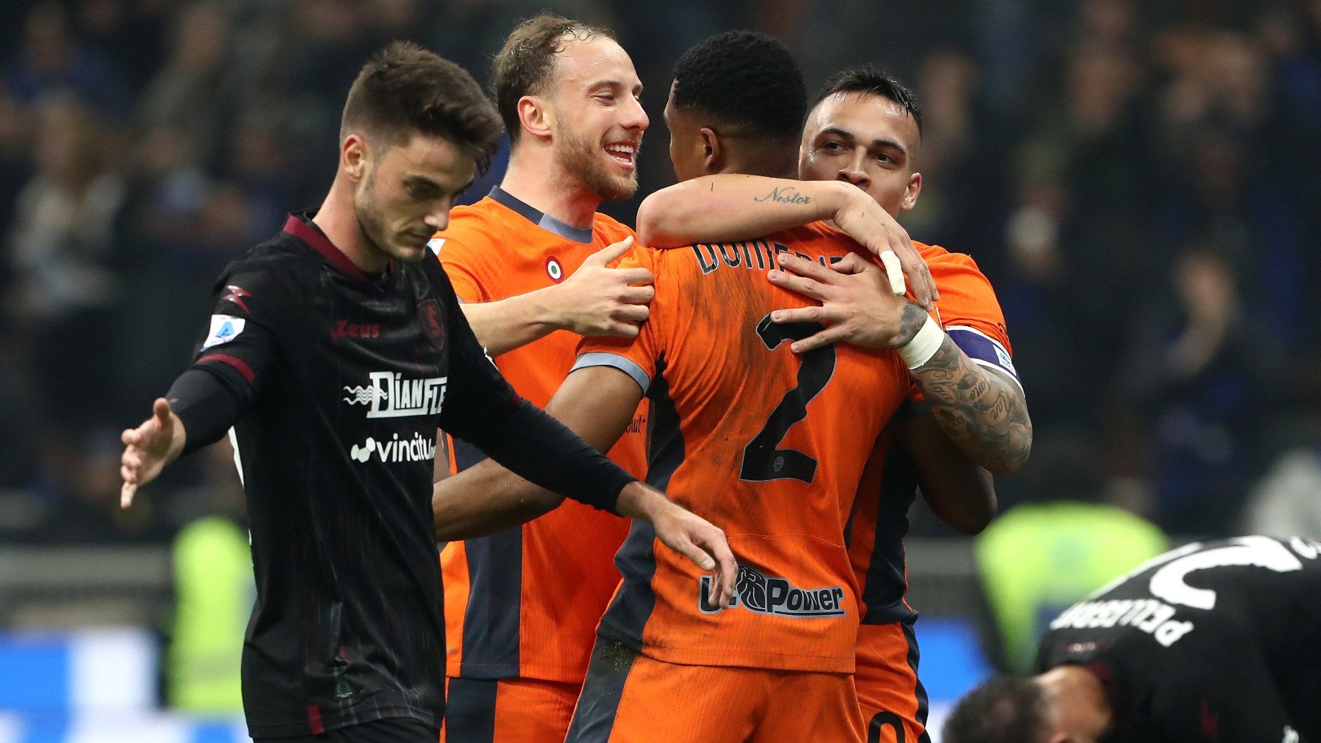 Inter celebrate Salernitana