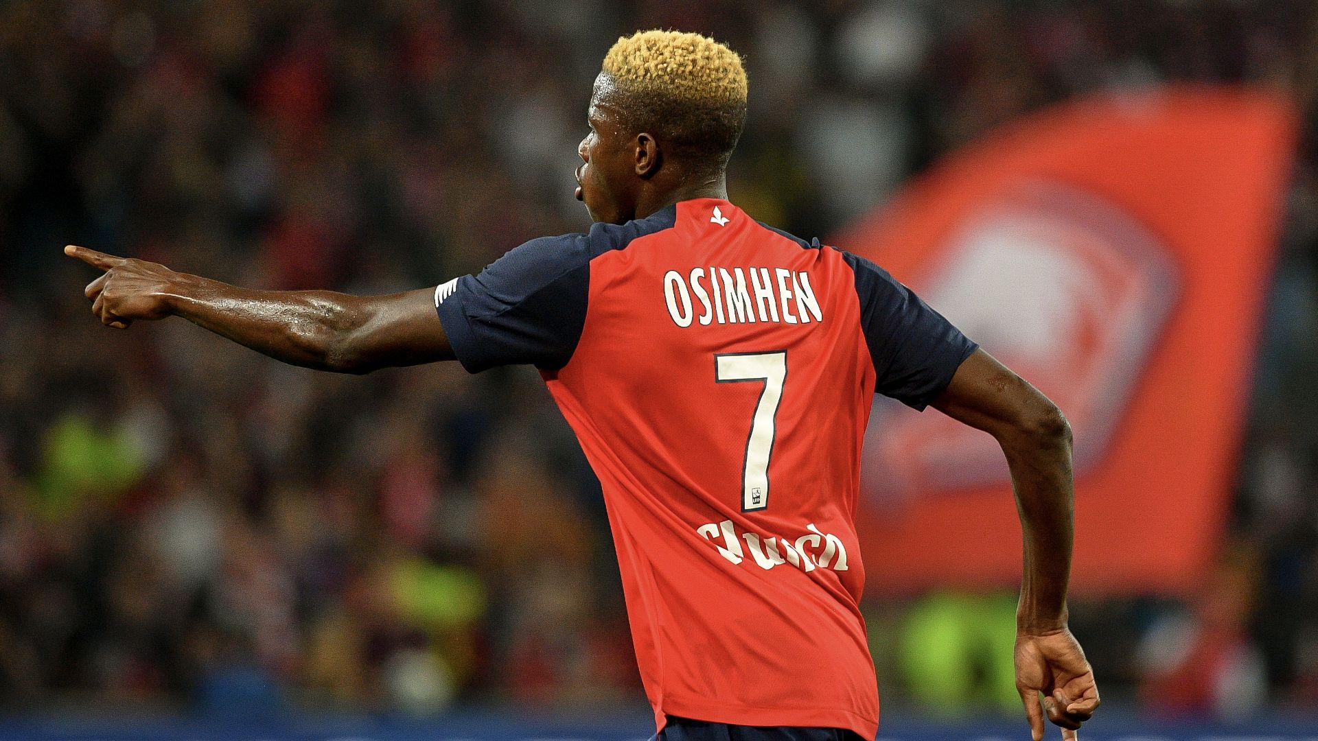 Victor Osimhen (LOSC) double buteur face à l'ASSE (3-0), 3ème journée de Ligue 1, le 28 août 2019