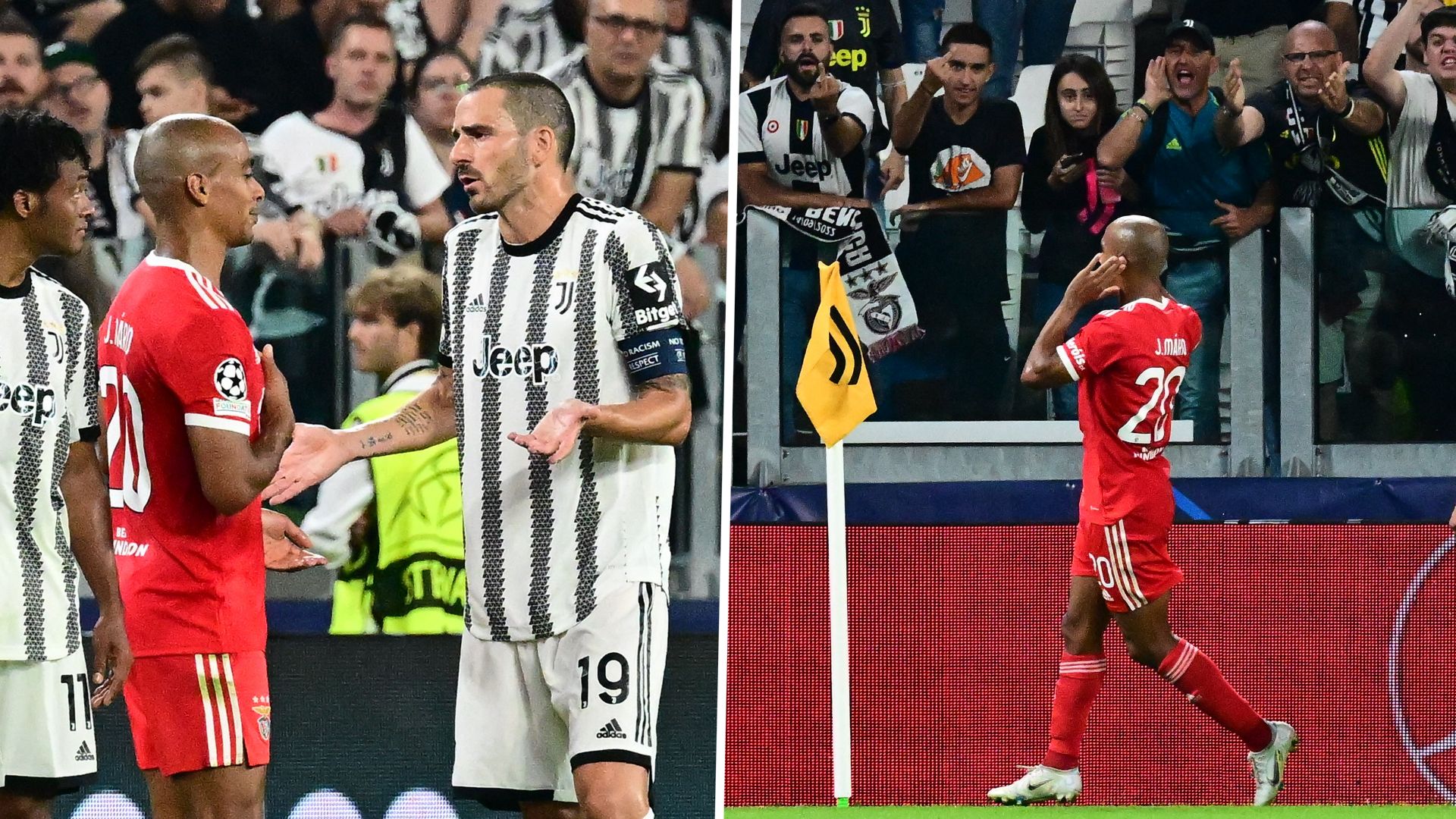 Bonucci Joao Mario Juventus Benfica Champions League