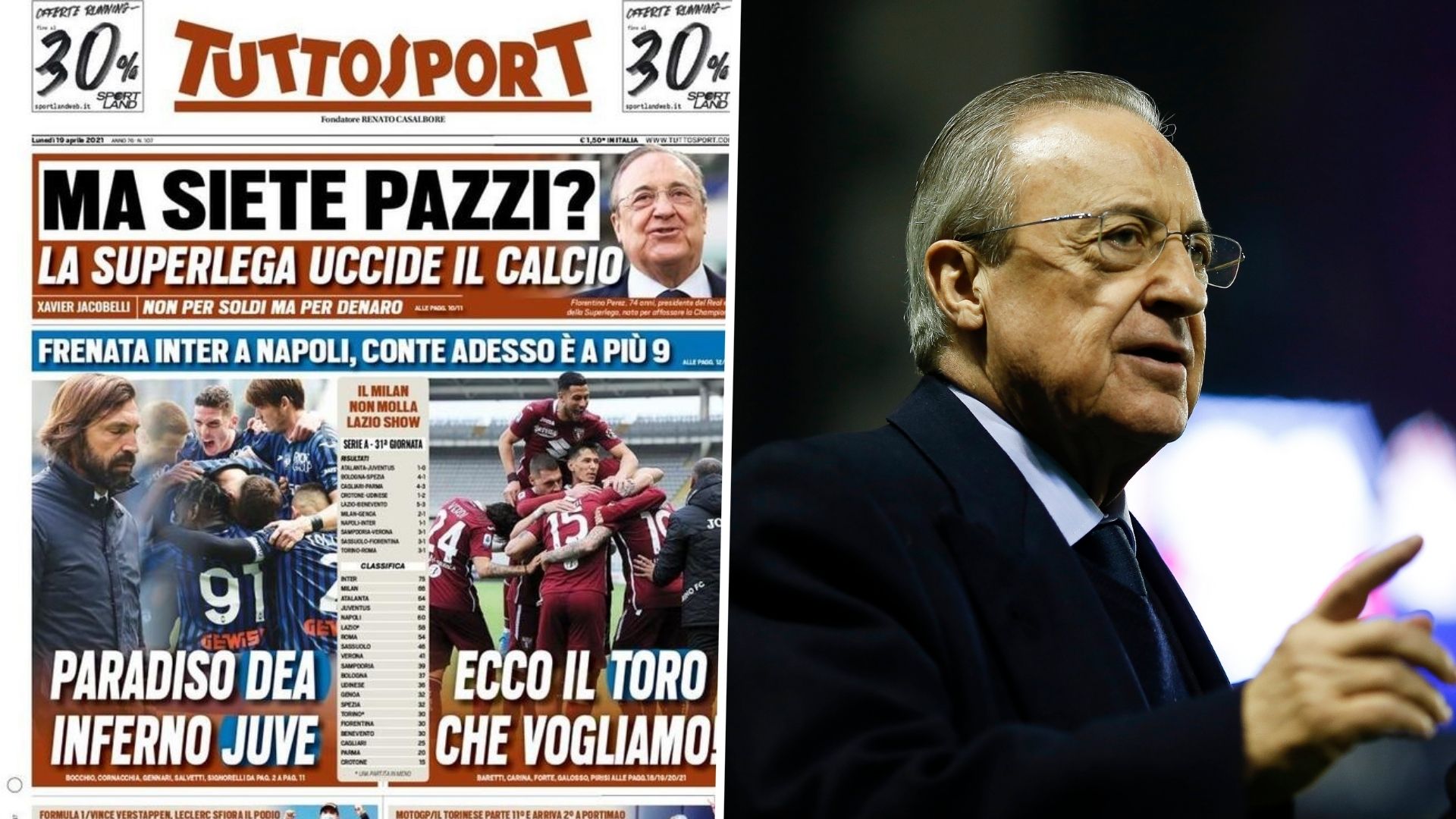 19 April Tuttosport