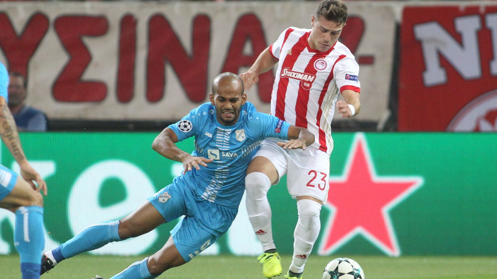 olympiacos rijeka - Heber Leonardo Koutris - champions league - 16082017