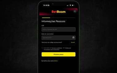 Betboom app cadastro