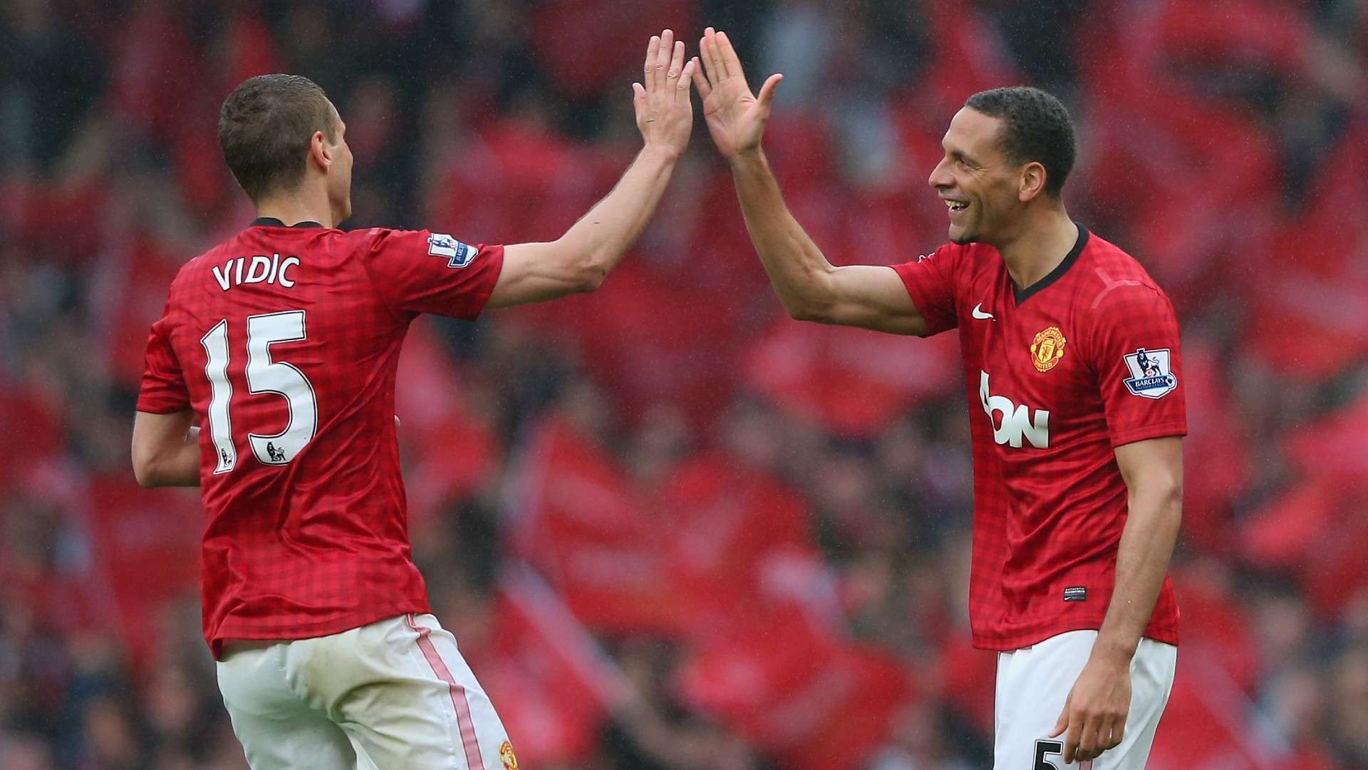Rio Ferdinand Nemanja Vidic Manchester United
