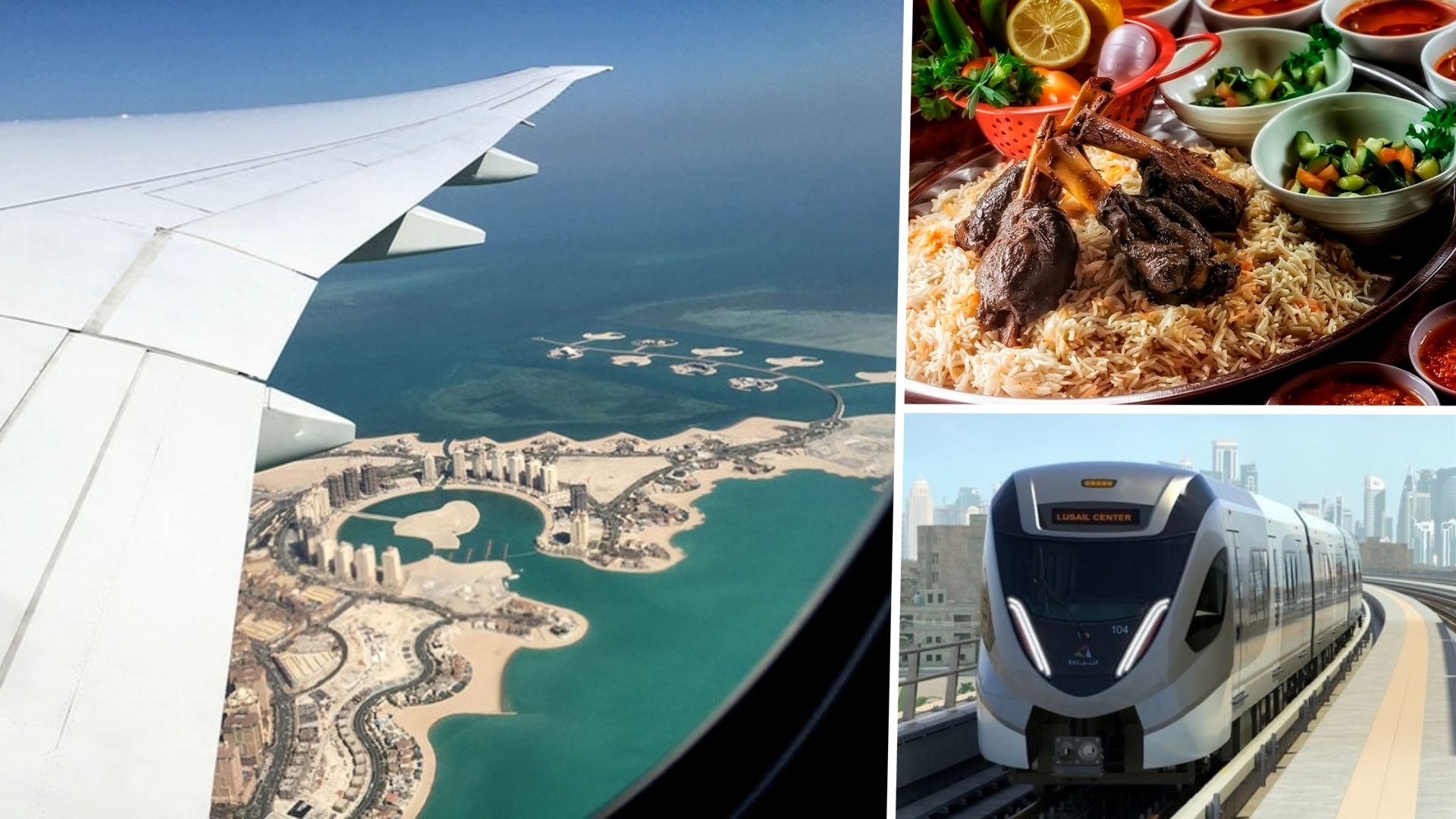 Qatar Viaje avión comida transporte