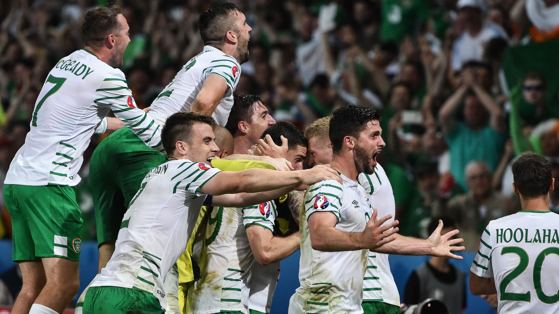 Republic of Ireland celebrating 22062016