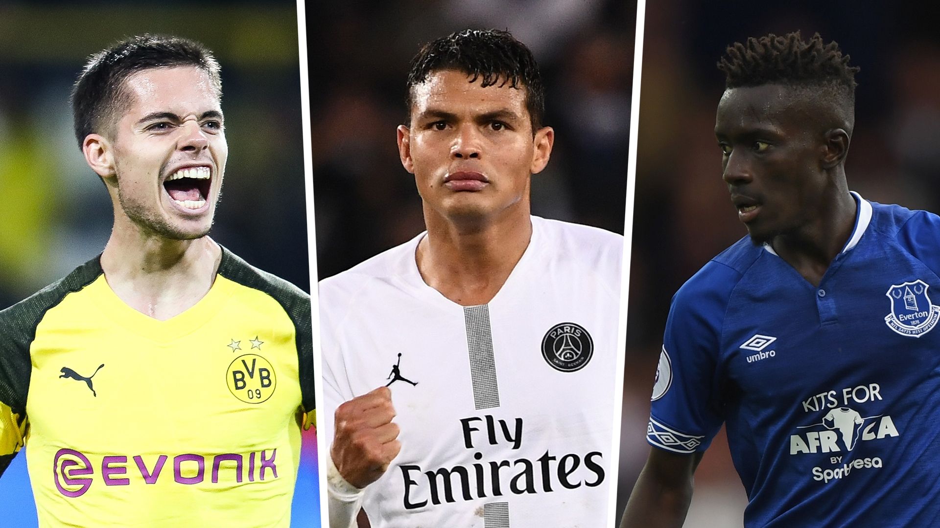 Julian Weigl, Thiago Silva, Idrissa Gueye