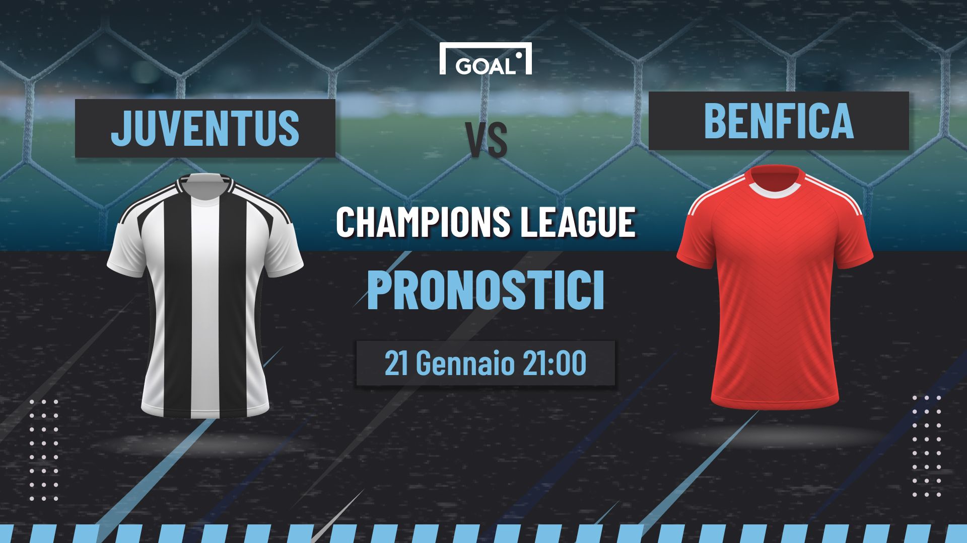 pronostici Juventus - Benfica