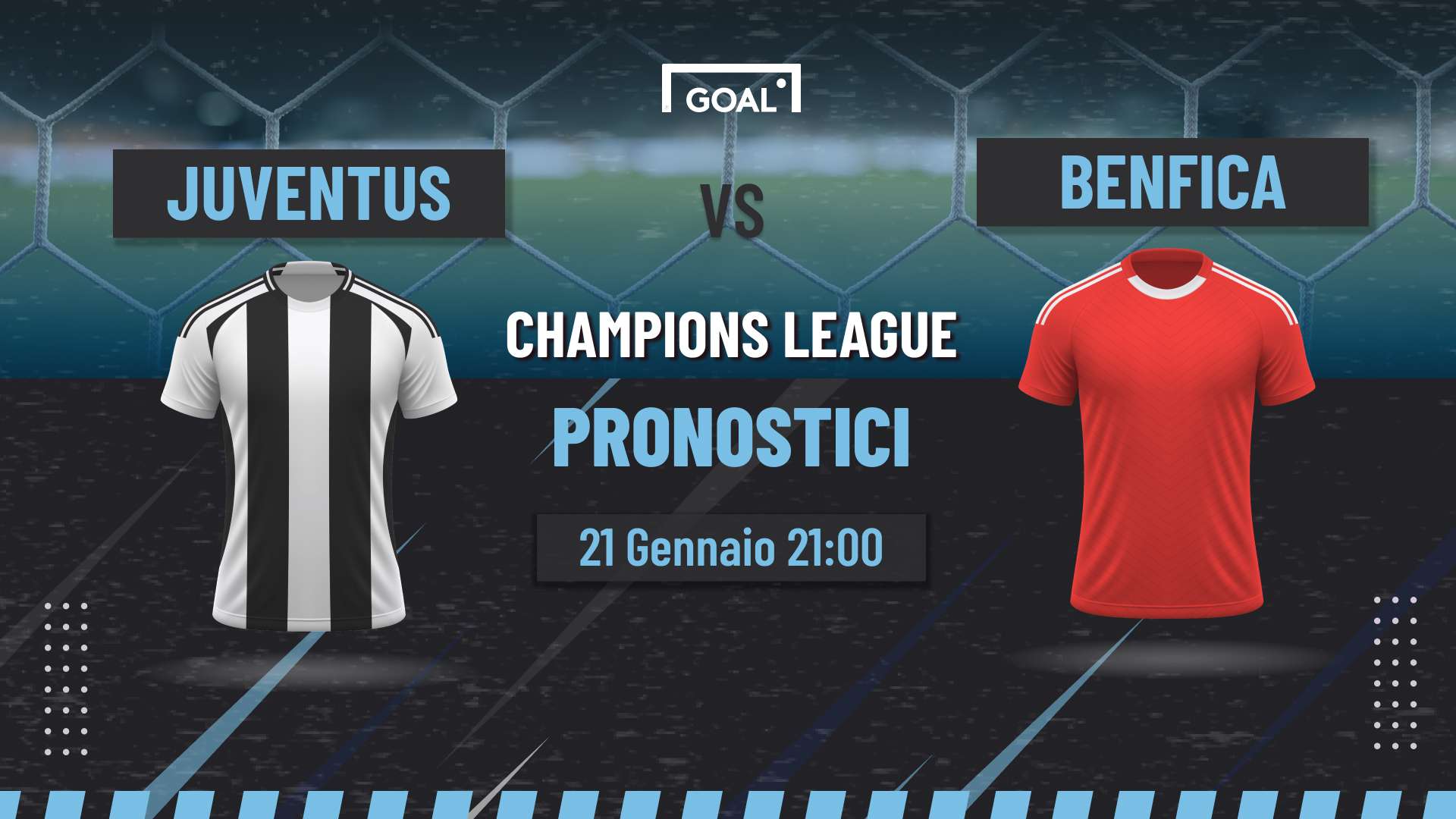 pronostici Juventus - Benfica