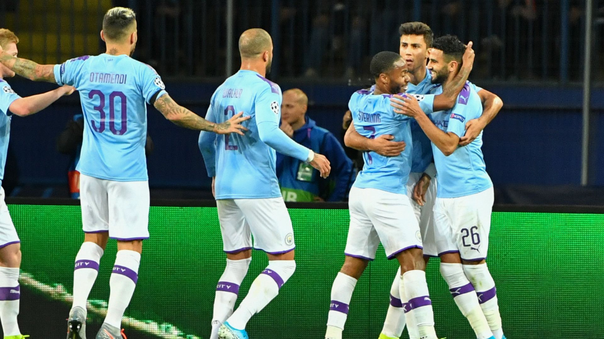Manchester City celebrate 2019-20