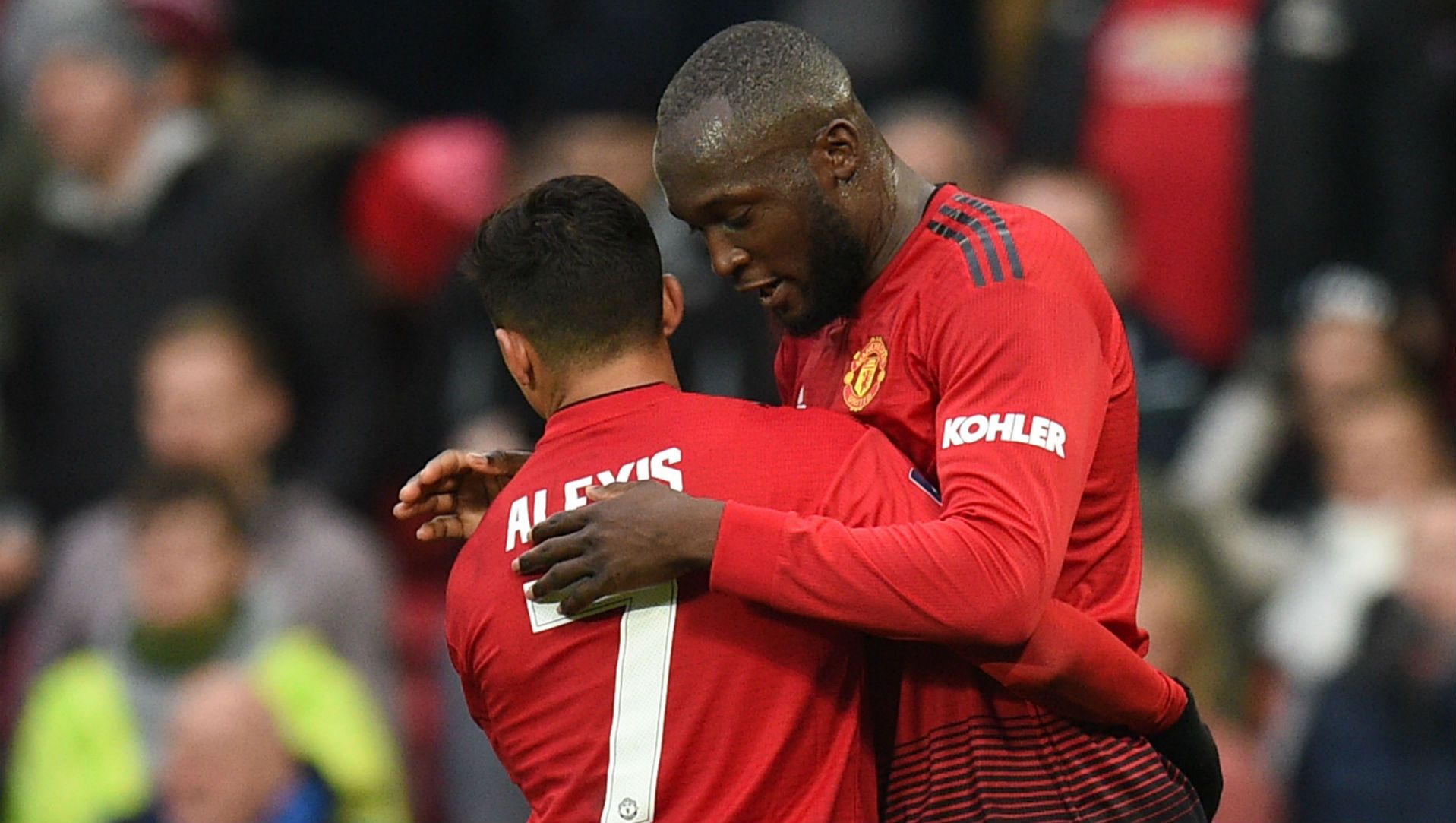 050119 Alexis Sánchez Romelu Lukaku Manchester United Reading