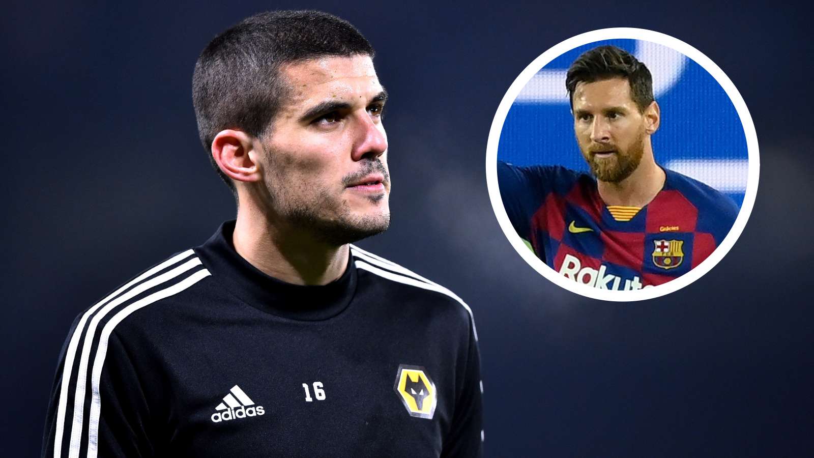 Conor Coady Lionel Messi GFX