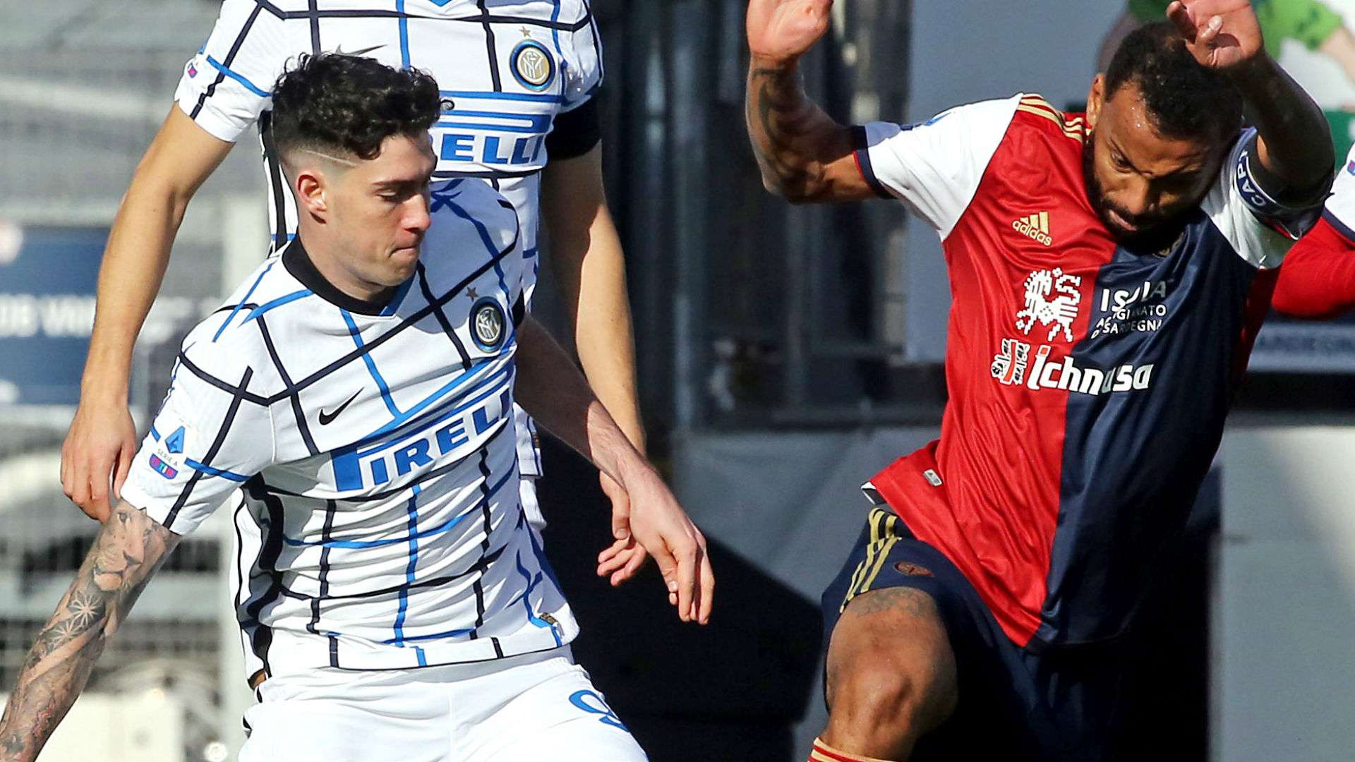 Joao Pedro Bastoni Cagliari Inter Serie A