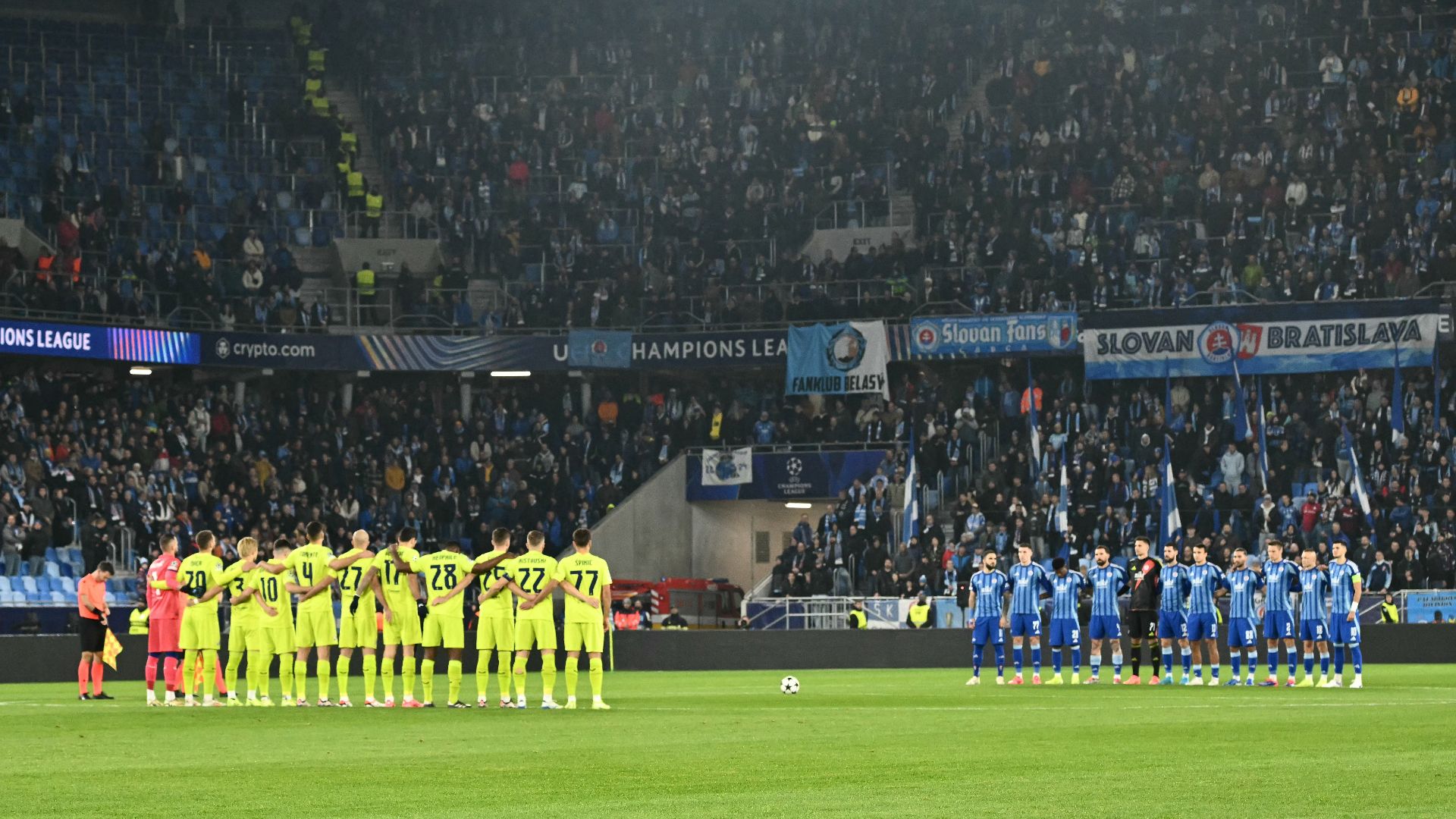 Champions League minuto di silenzio