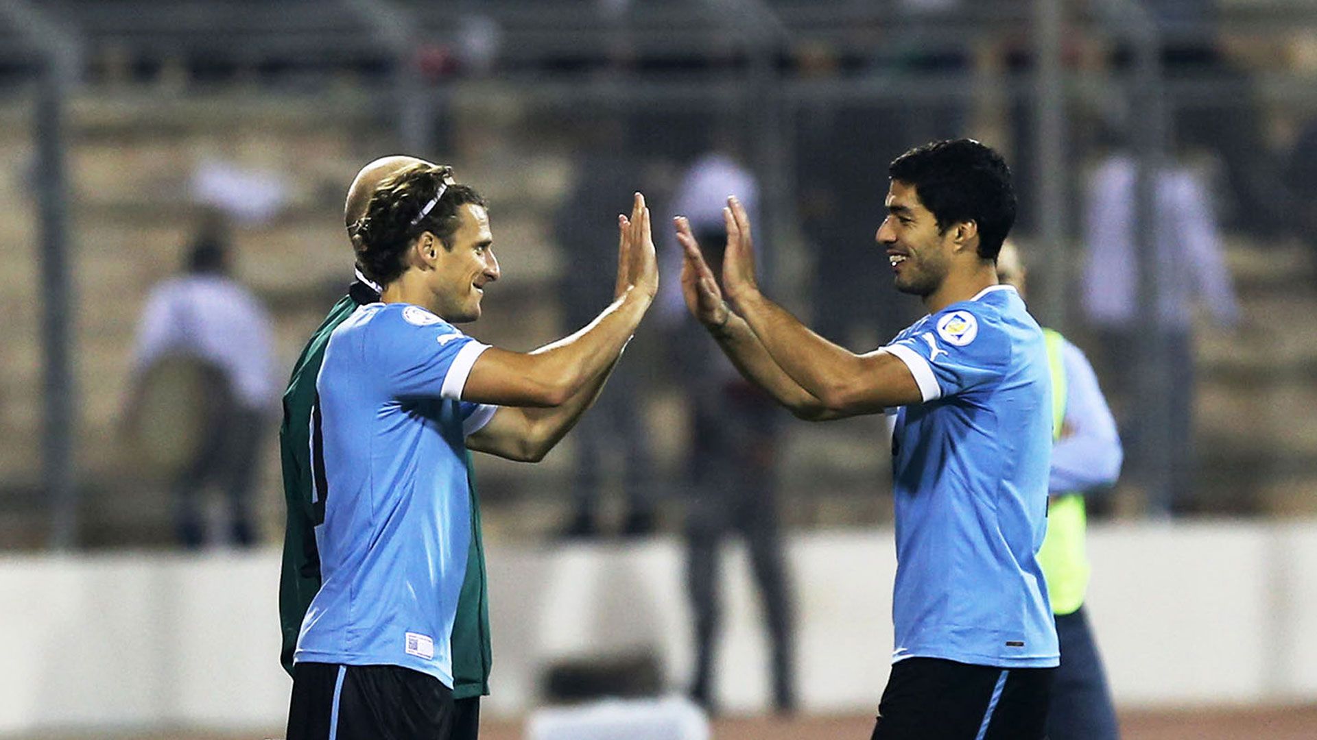 Diego Forlan Luis Suarez Uruguay