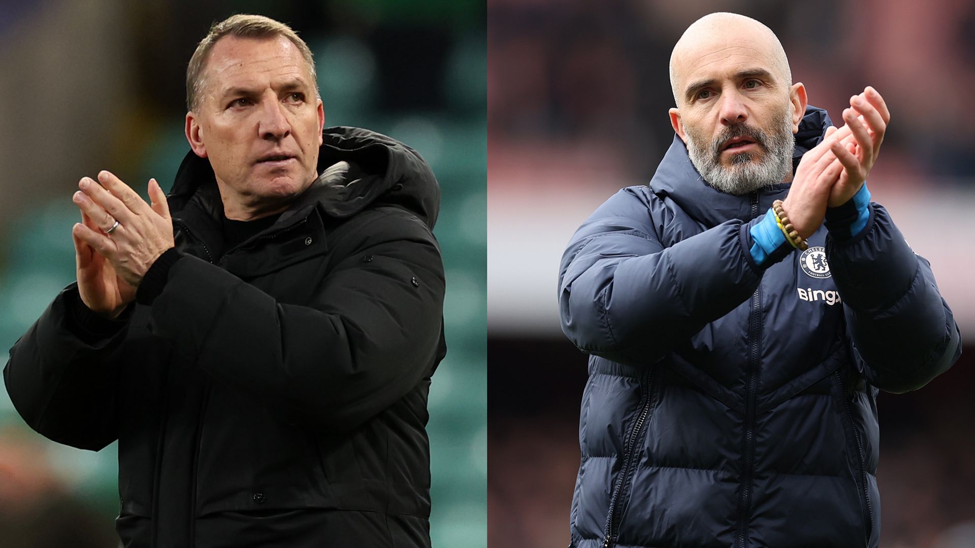 Brendan Rodgers Enzo Maresca split 2025