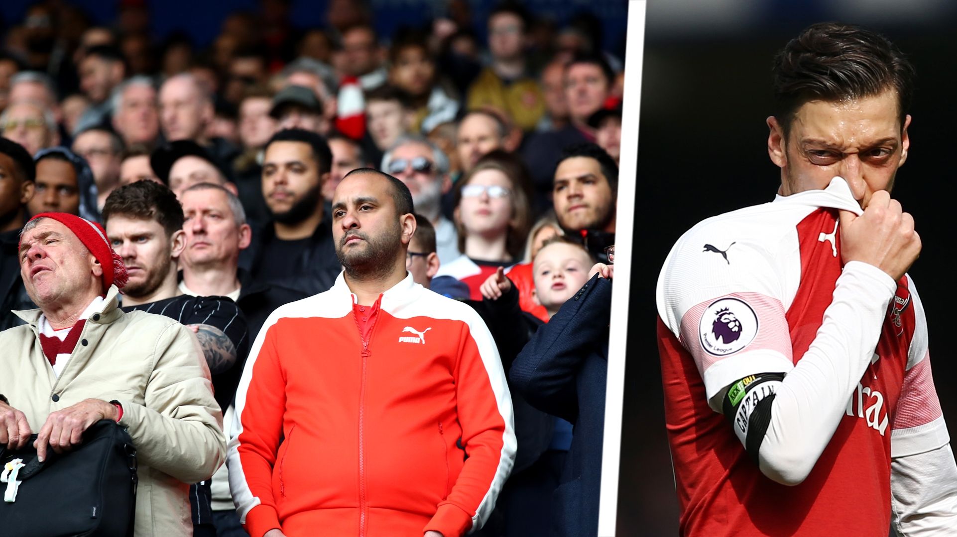 Arsenal fans Mesut Ozil