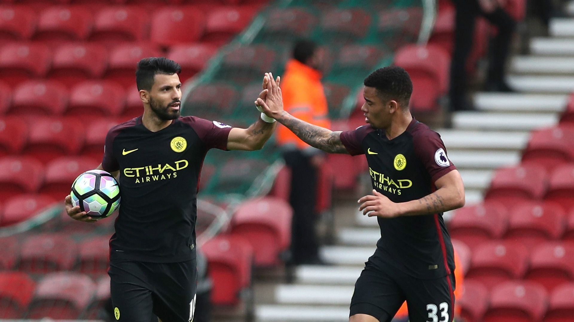 Sergio Aguero Gabriel Jesus Manchester City Premier League