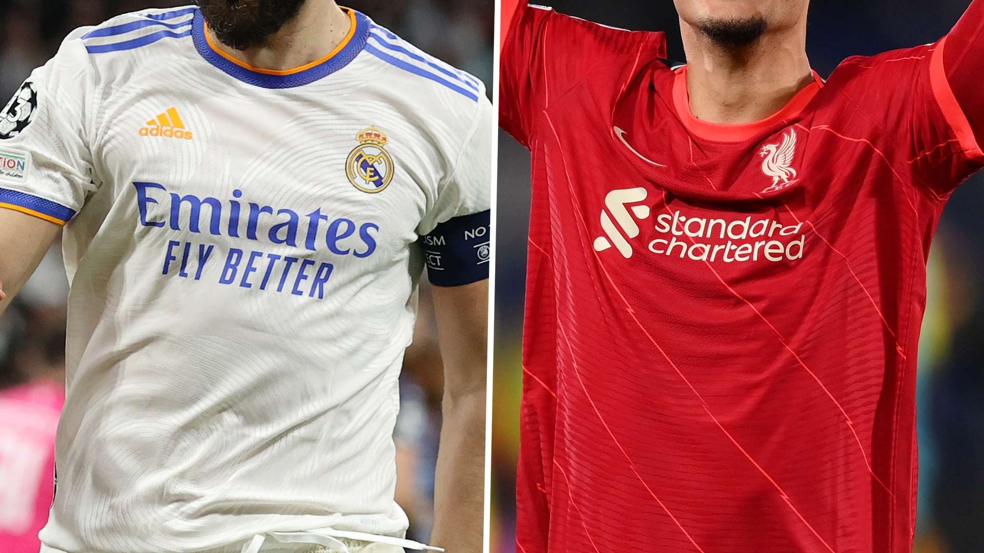 Real Madrid Liverpool kits GFX