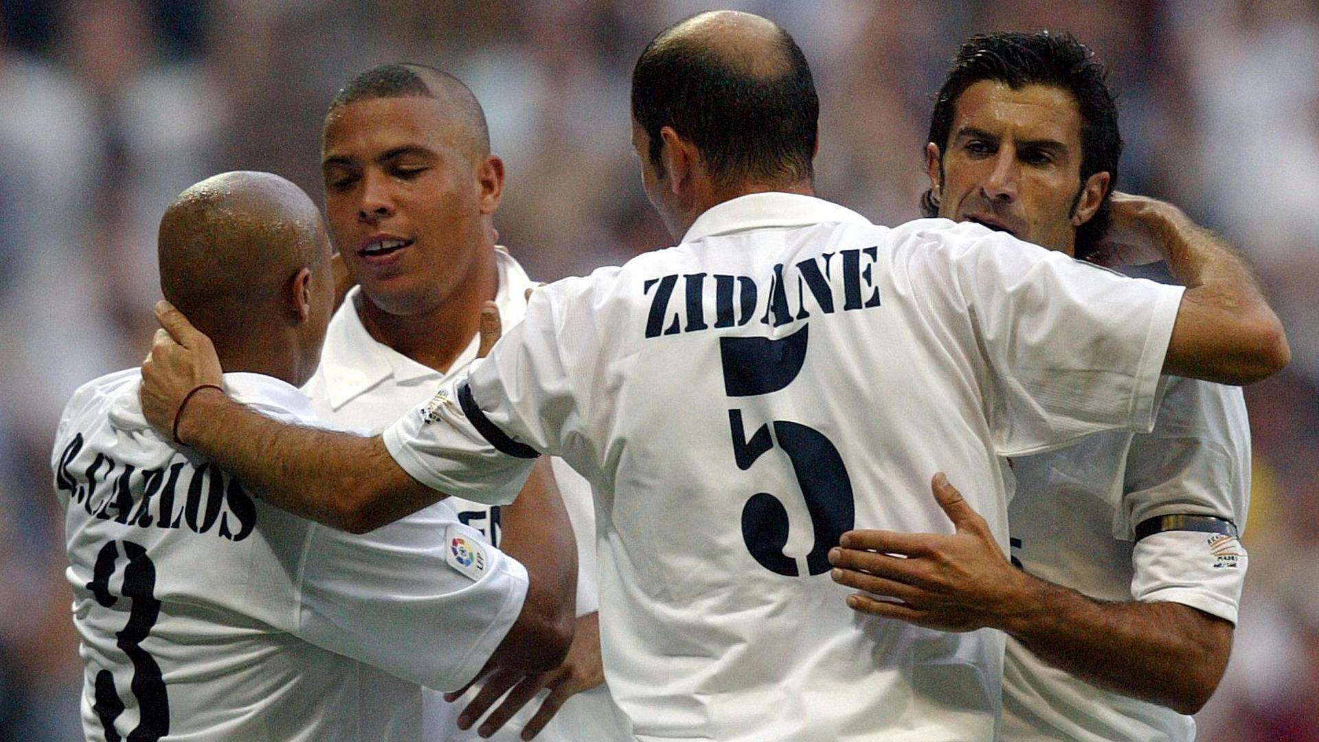 Roberto Carlos Ronaldo Zidane Figo Real Madrid