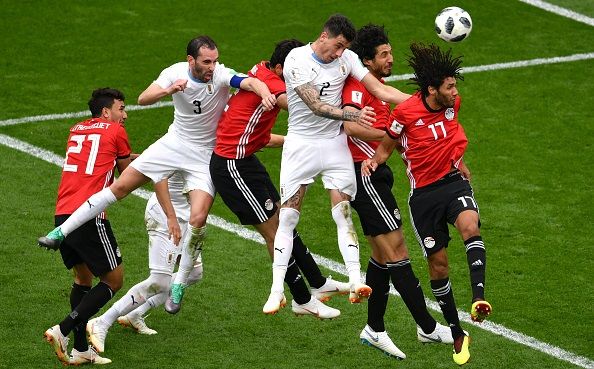 Gimenez scores in URU-EGY match WC2018