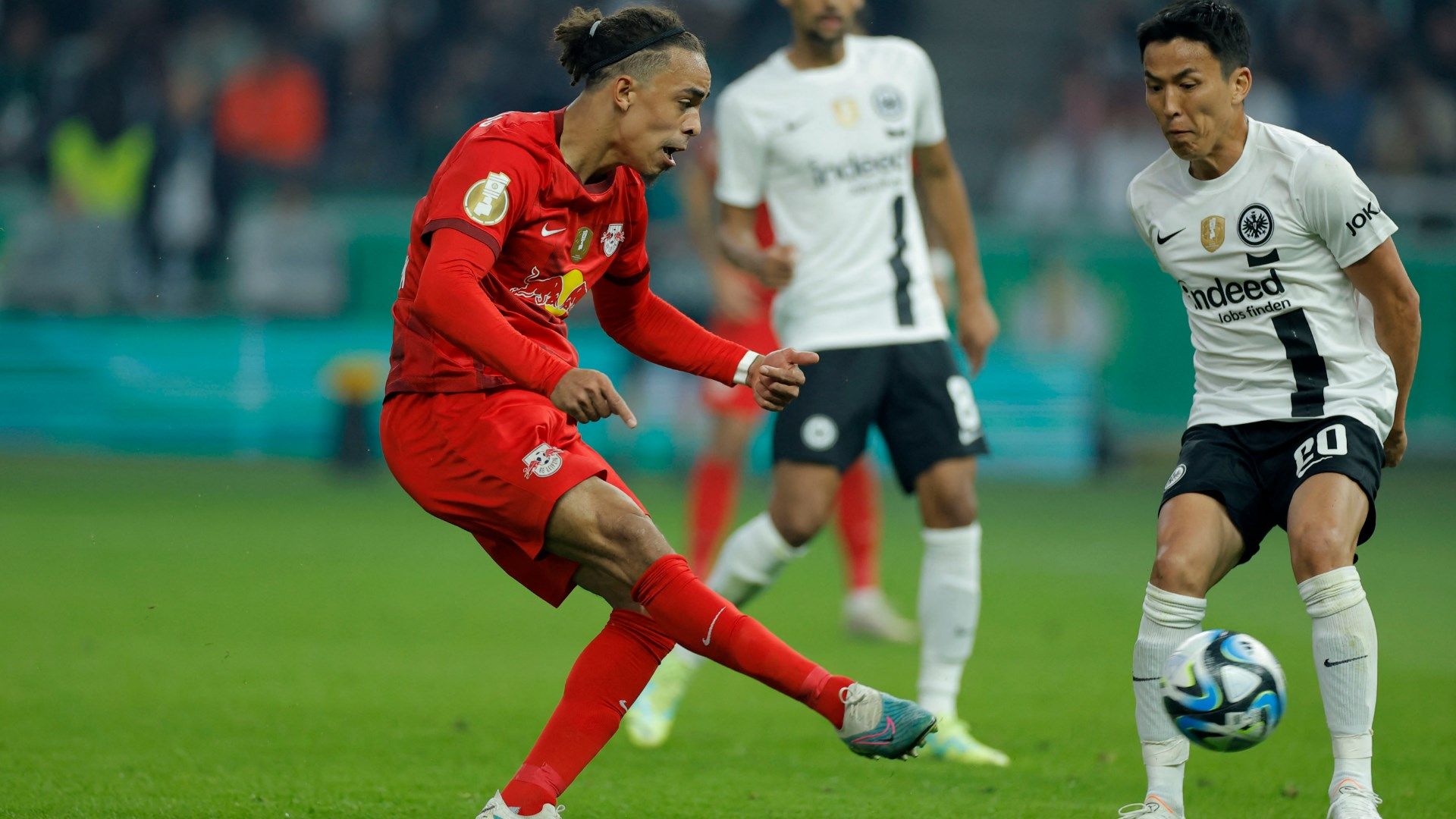 Yussuf Poulsen RB Leipzig Eintracht Frankfurt DFB Pokal 2023