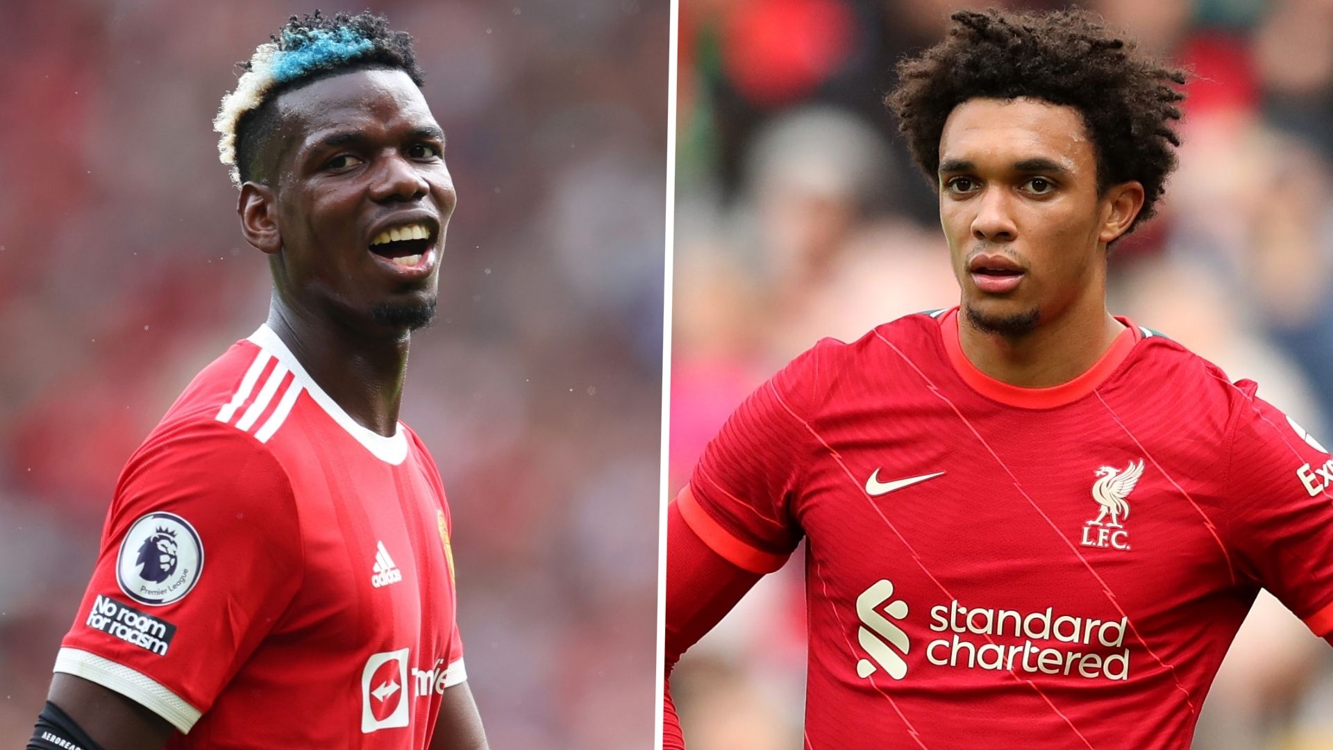 Paul Pogba Manchester United Trent Alexander-Arnold Liverpool 2021-22