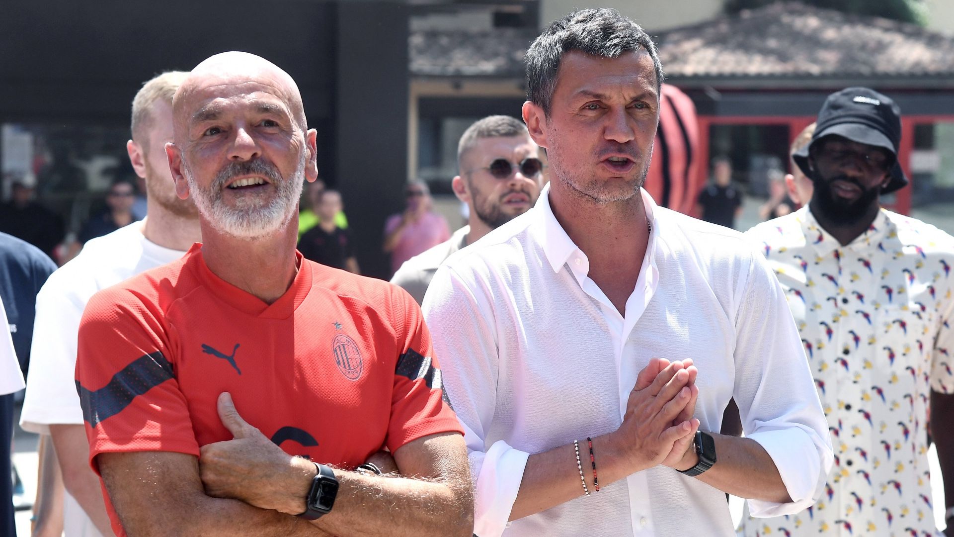 ONLY GERMANY Stefano Pioli Paolo Maldini Milan 2022