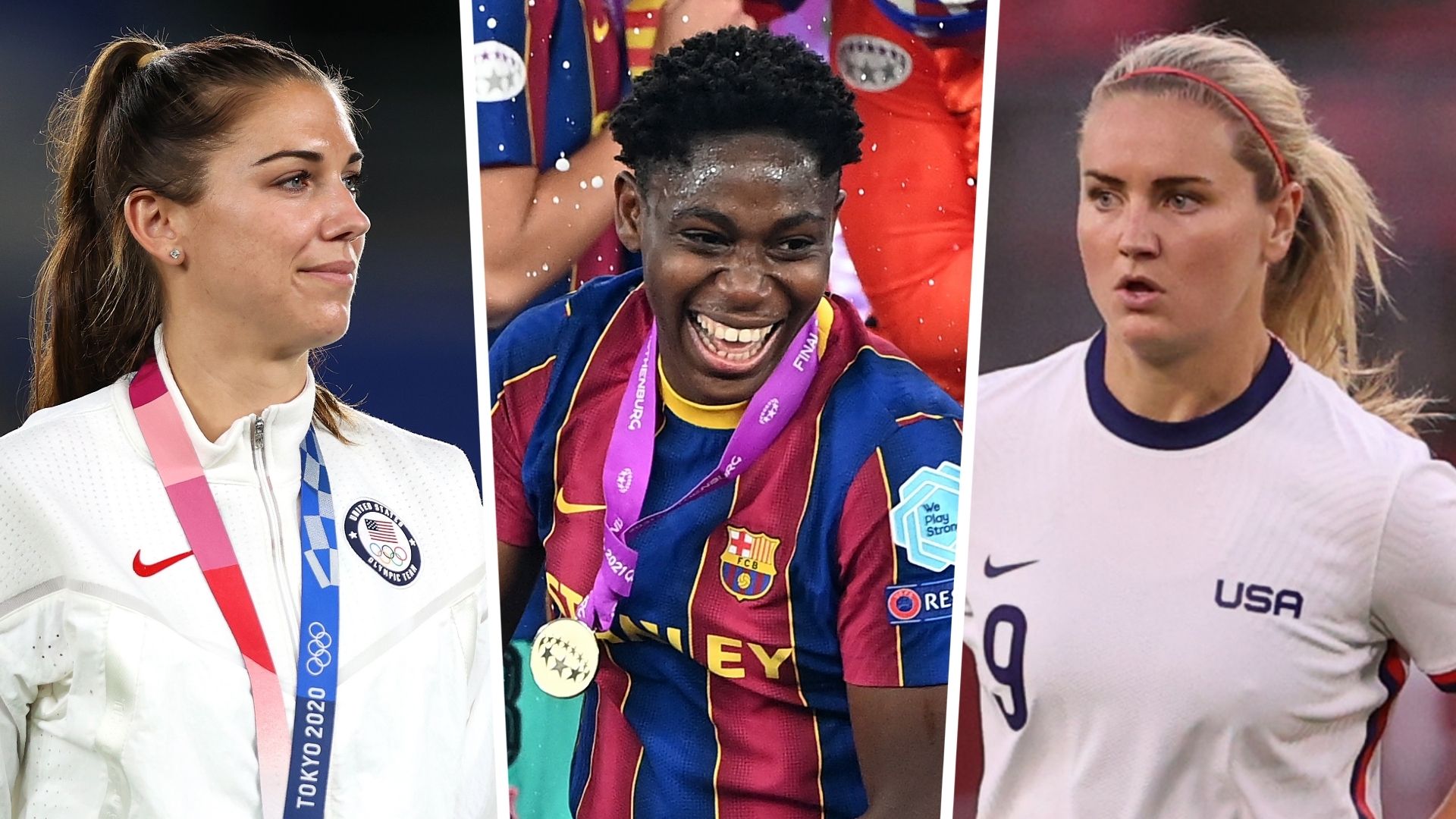 Alex Morgan Asisat Oshoala Lindsey Horan split