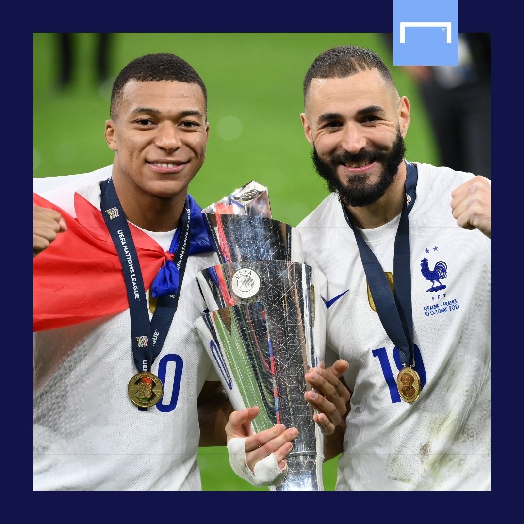 Kylian Mbappe Karim Benzema France Nations League 2021 GFX