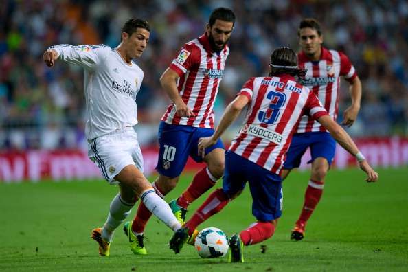 CRISTIANO RONALDO ARDA TURAN REAL MADRID ATLETICO MADRID LA LIGA 09282013