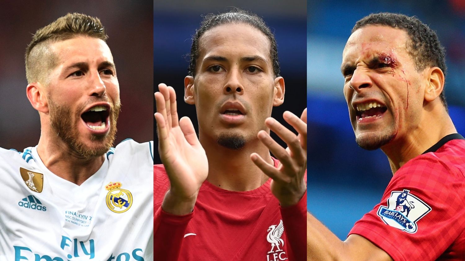 Sergio Ramos Virgil van Dijk Rio Ferdinand