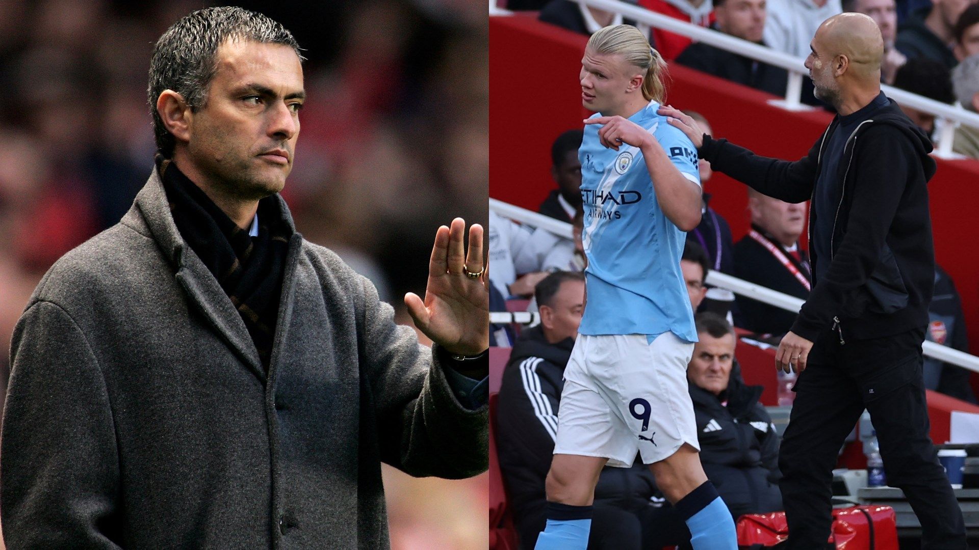 Mourinho Haaland Guardiola