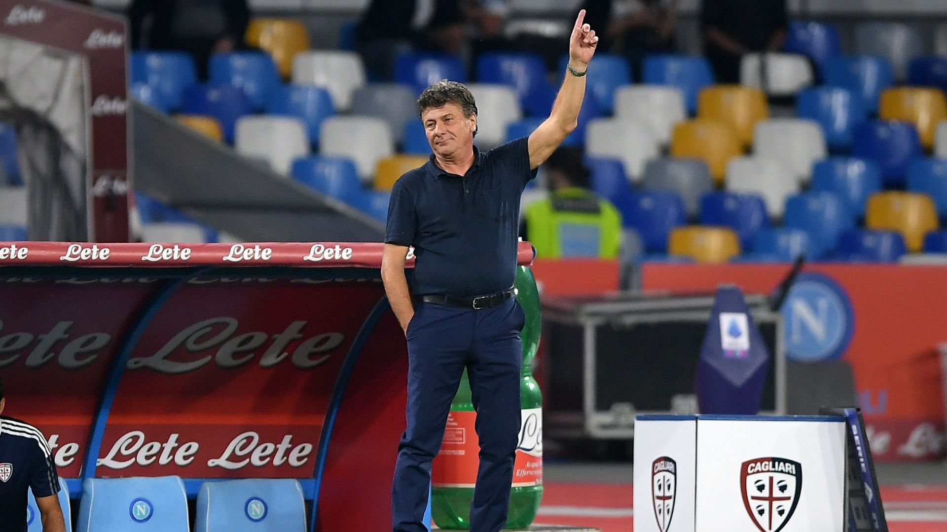 Walter Mazzarri - Napoli vs Cagliari Serie A 26092021