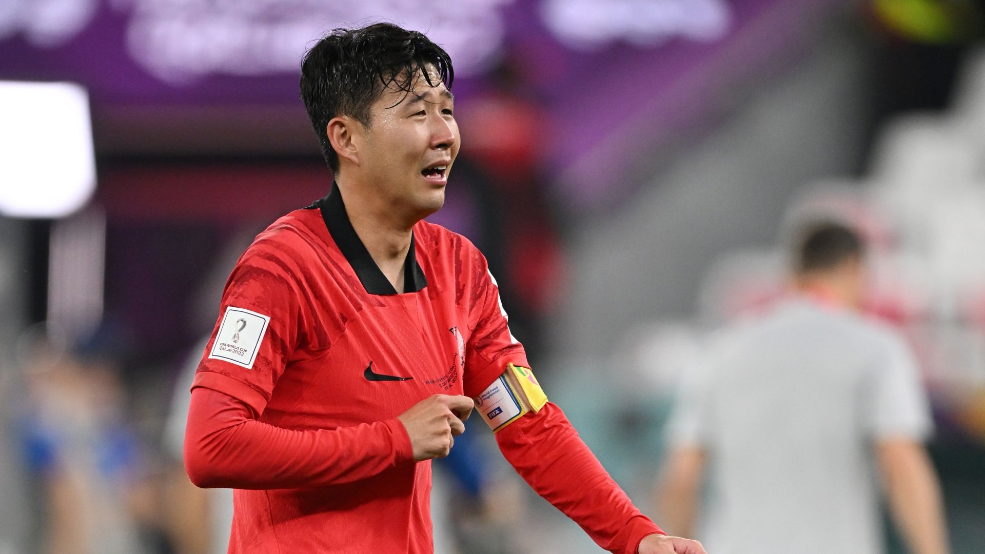 Son Heung-min tears South Korea World Cup 2022