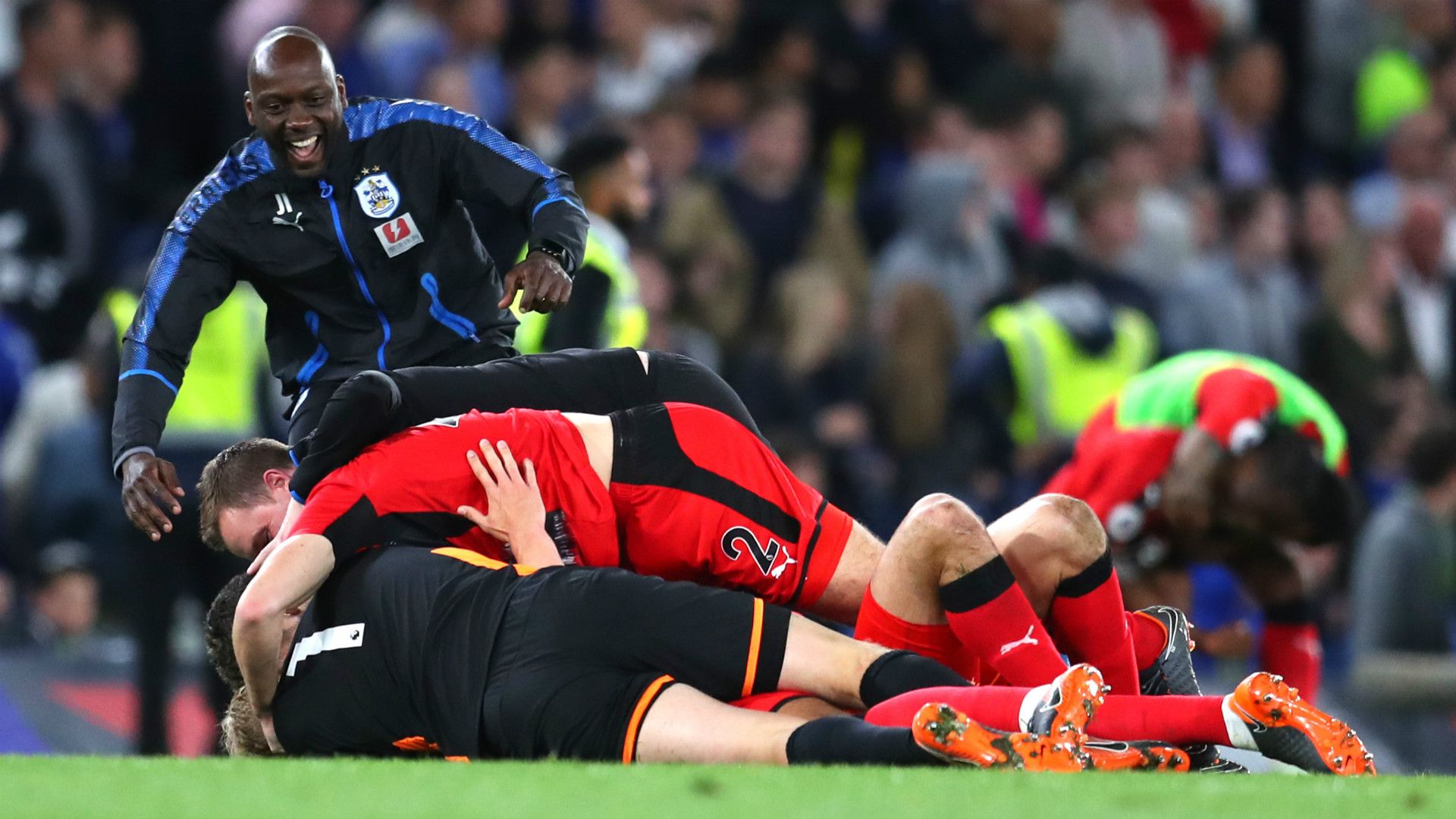 Huddersfield Celebration Chelsea Huddersfield Town Premier League
