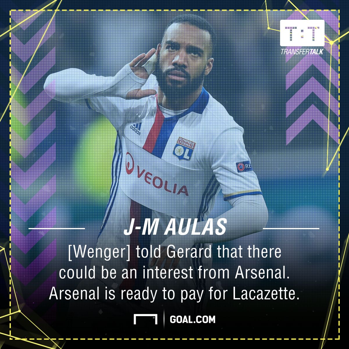 Alexandre Laczette Aulas Lyon Arsenal